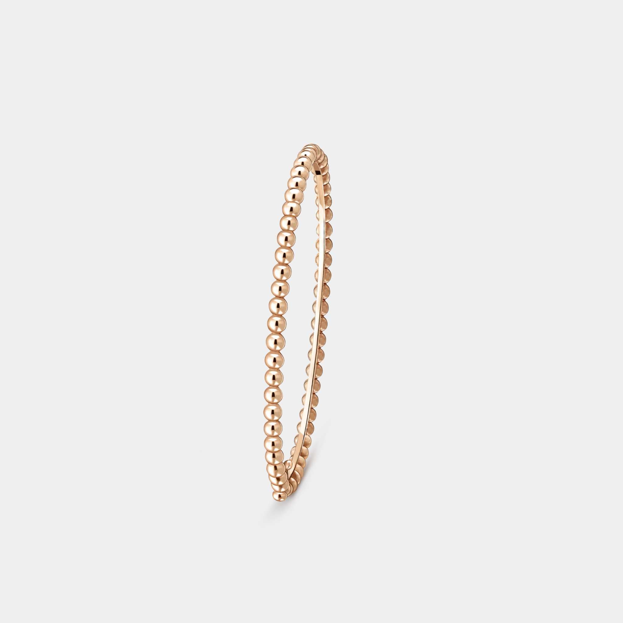 سوار Perlée Pearls Of Gold متوسط من الذهب الوردي