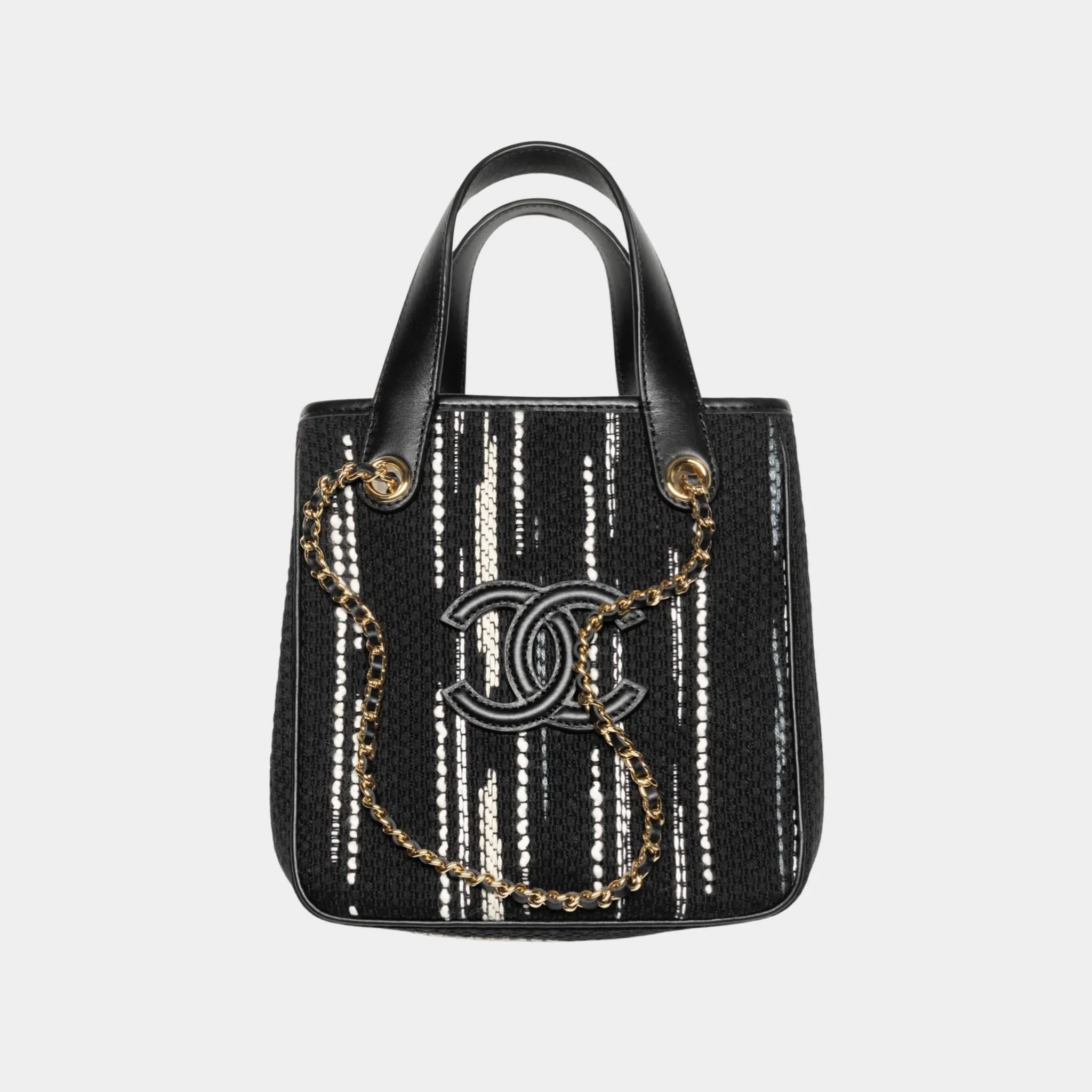 Mini Tote Canvas & Gold-Tone Metal