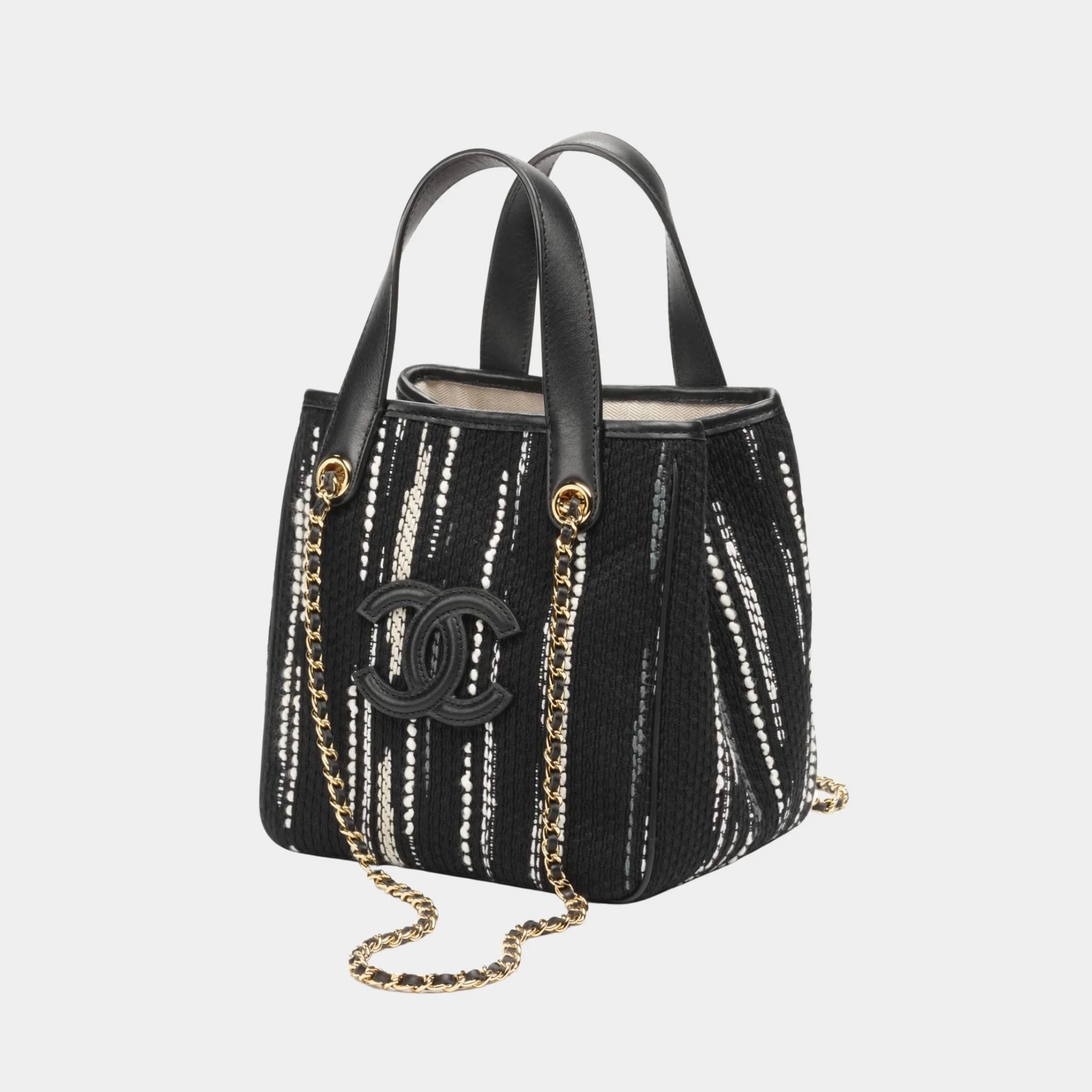 Mini Tote Canvas & Gold-Tone Metal