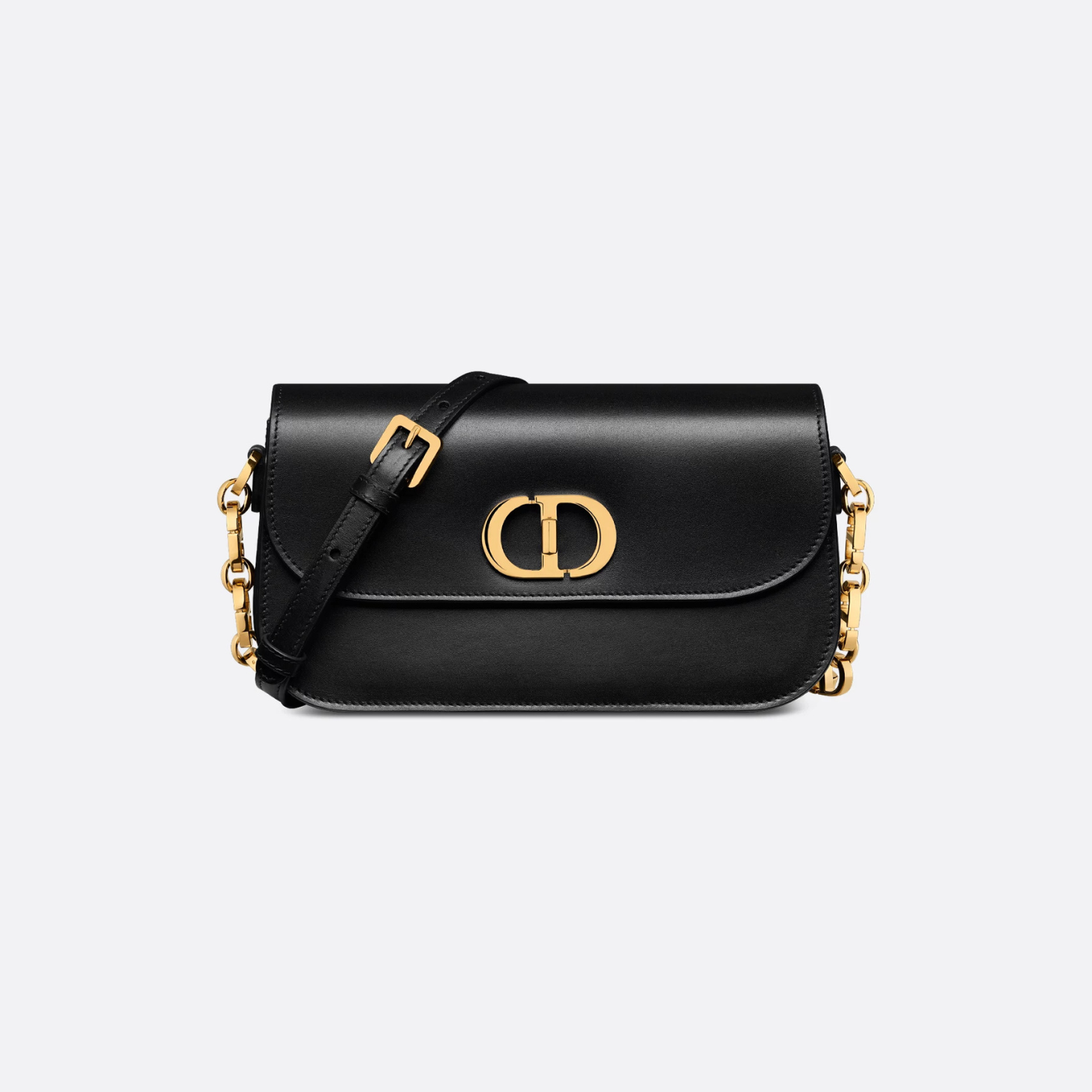 30 Montaigne Avenue Bag Black Box Calfskin Sands