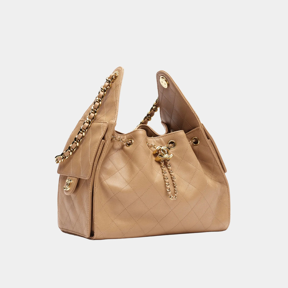 Chanel 25 Small Handbag Calfskin & Gold-Tone Metal