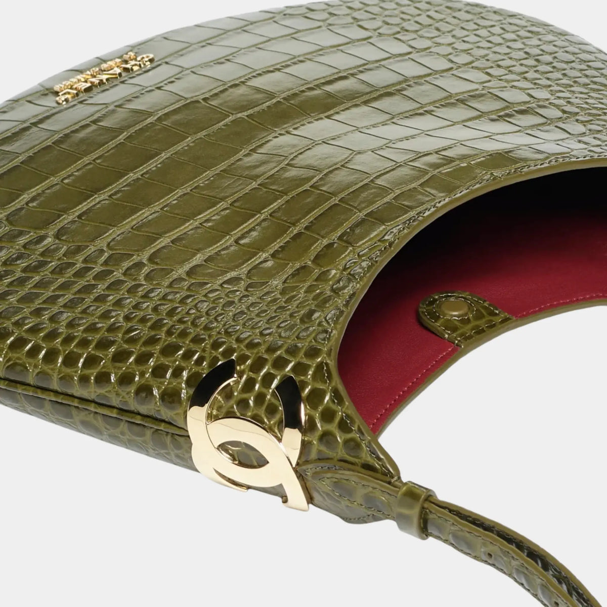 Hobo Bag Leather & Gold-Plated Metal