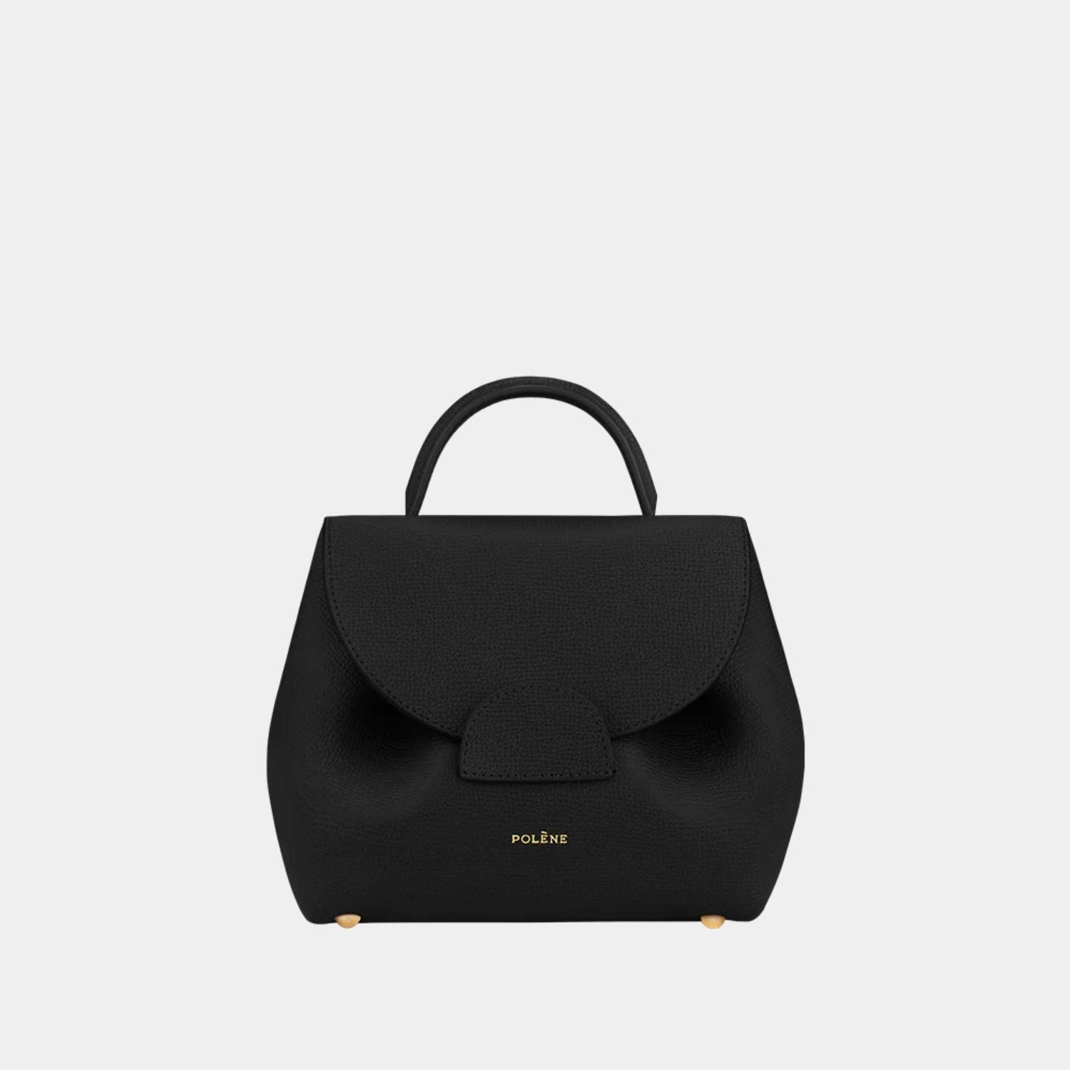 Polene Un Nano Edition Handbag Black Front