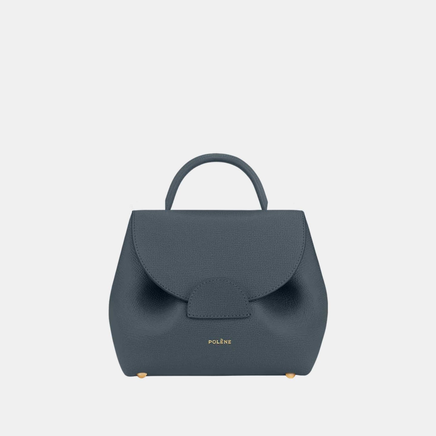 Polene Un Nano Edition Handbag Midnight Blue Front