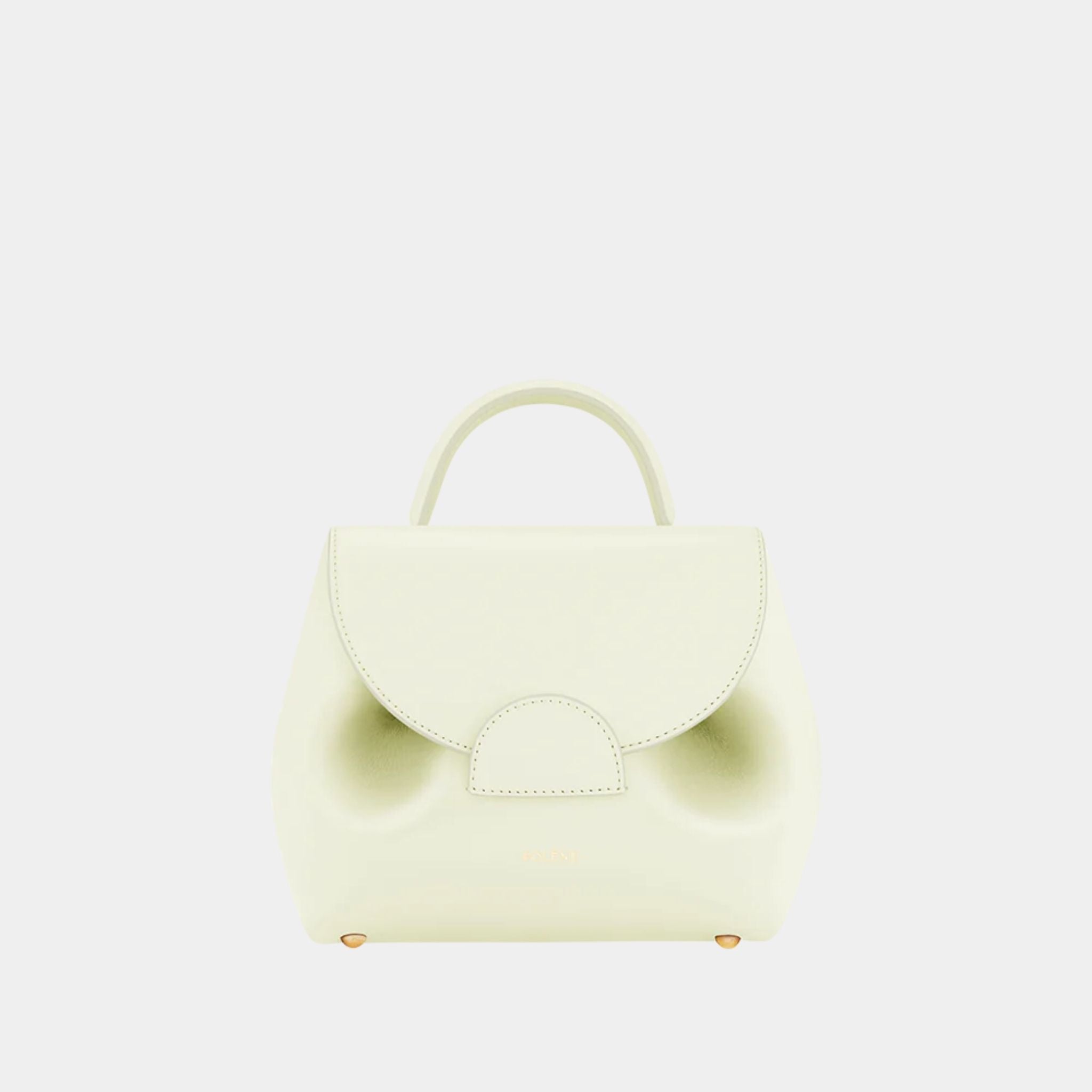 Polene Un Nano Edition Handbag Textured Smooth Aloe Front
