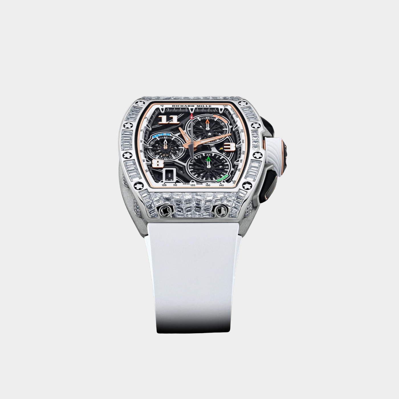 RM 72-01 White Automatic Winding Lifestyle Flyback Chronograph