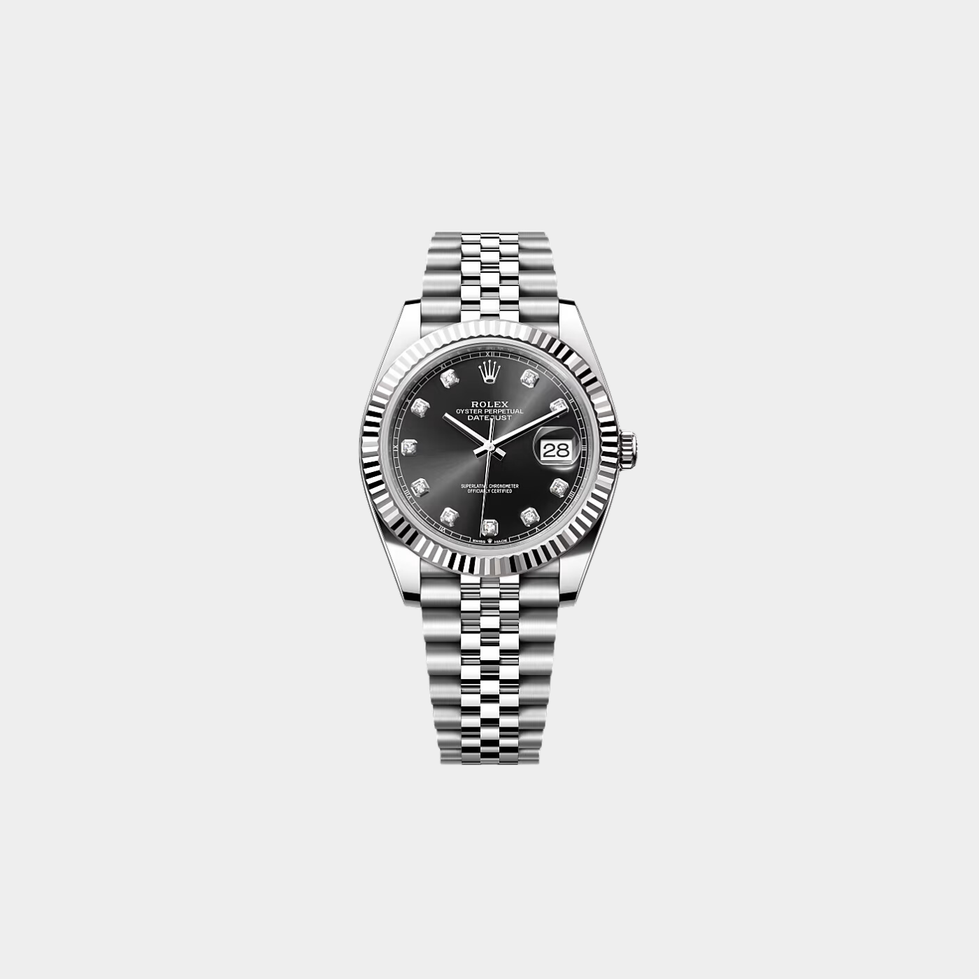 Rolex Datejust 41 Black Diamond Watch 126334 Sands