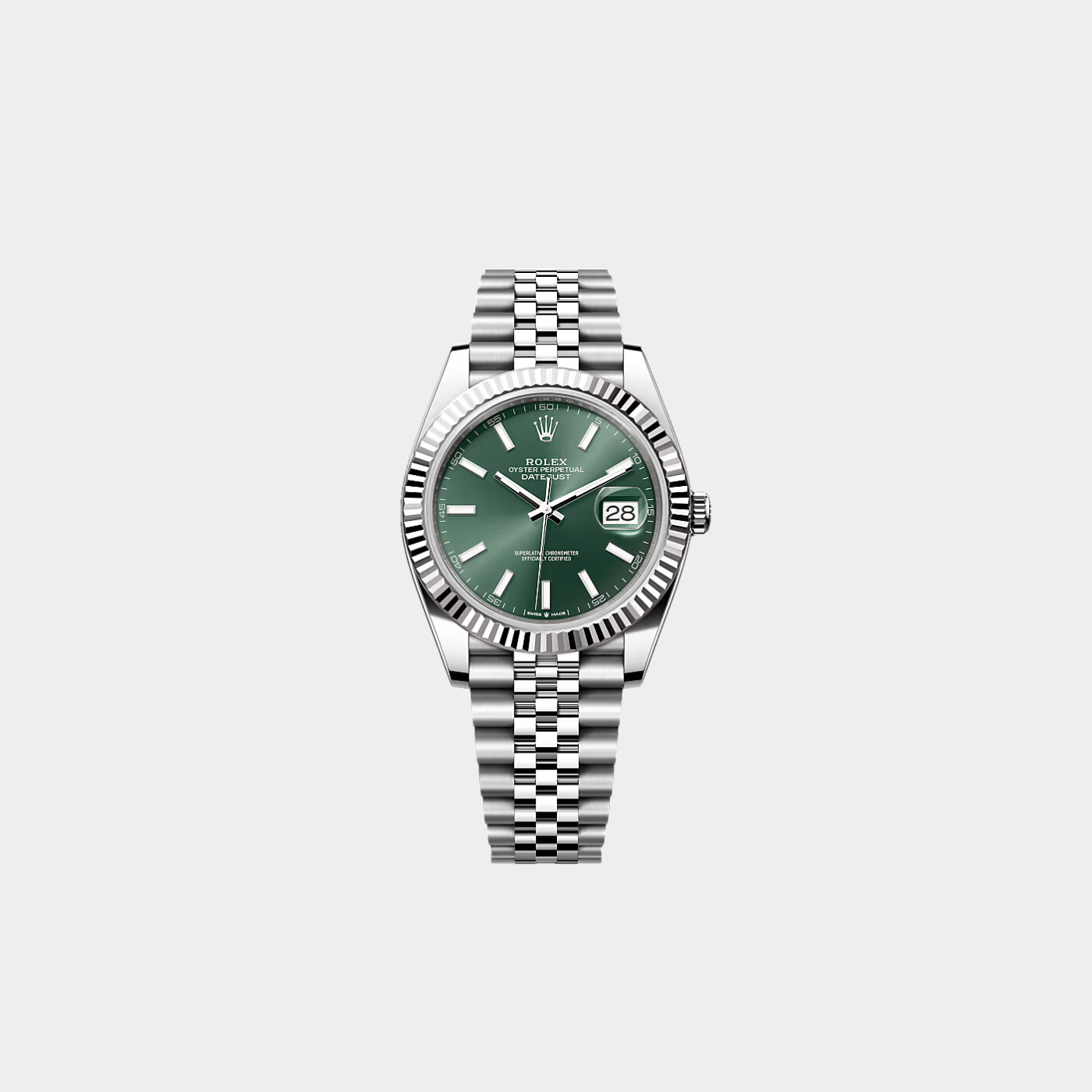 Rolex Datejust 41 Green Dial Jubilee Bracelet 126334 Sands