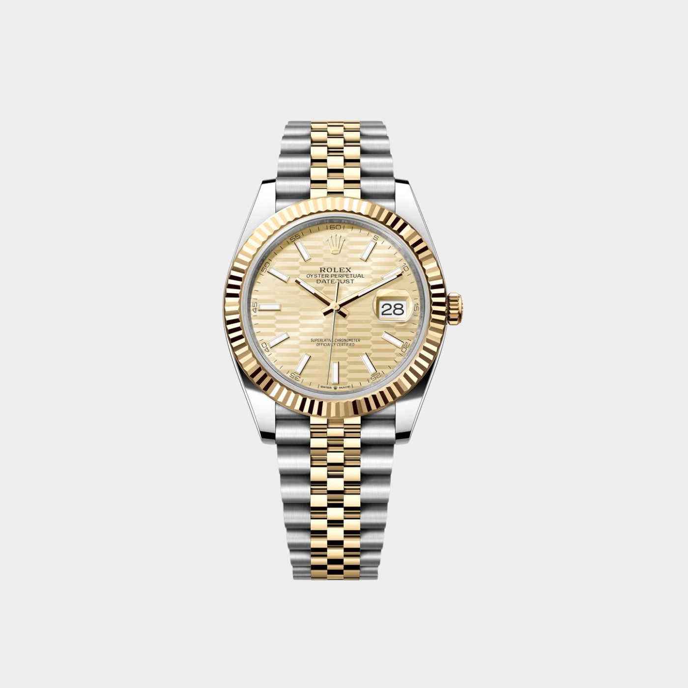 Rolex Datejust 41 Silver Dial Two Tone Jubilee bracelet Yellow Gold Sands