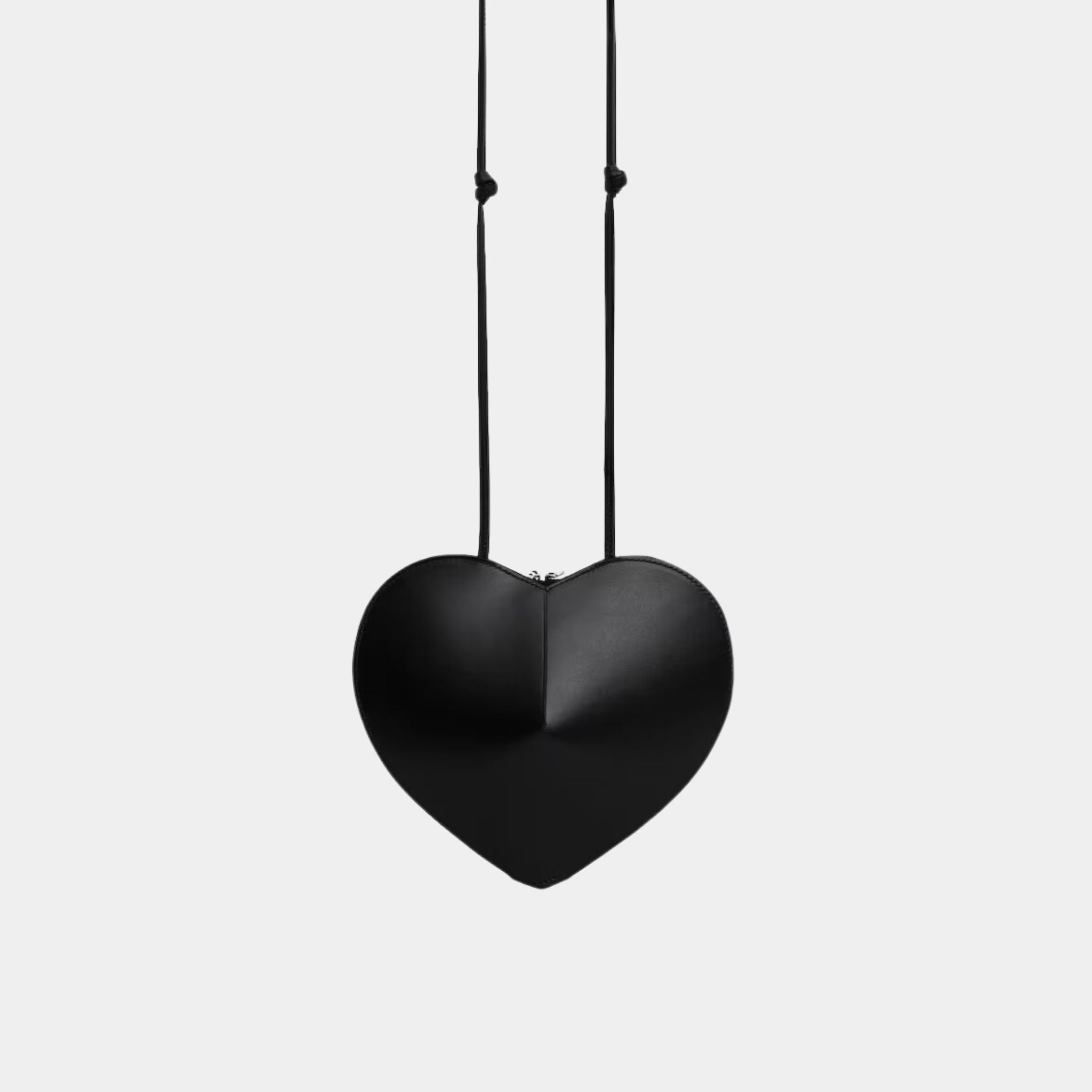 Alaïa Le Cœur Bag in Calfskin, Black, Back View
