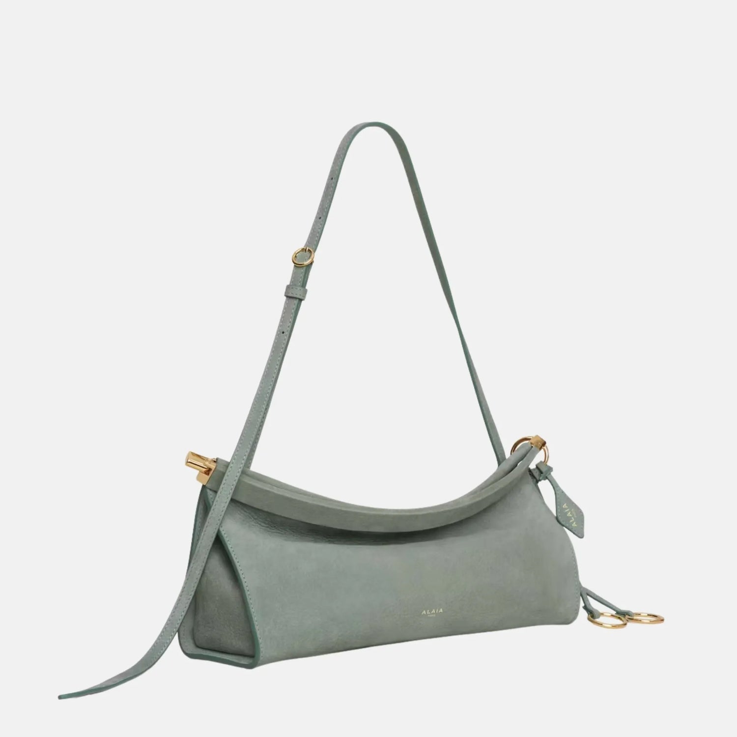 Alaia Le Teckel Clutch in Leopard Pony Leather, Wise, Side