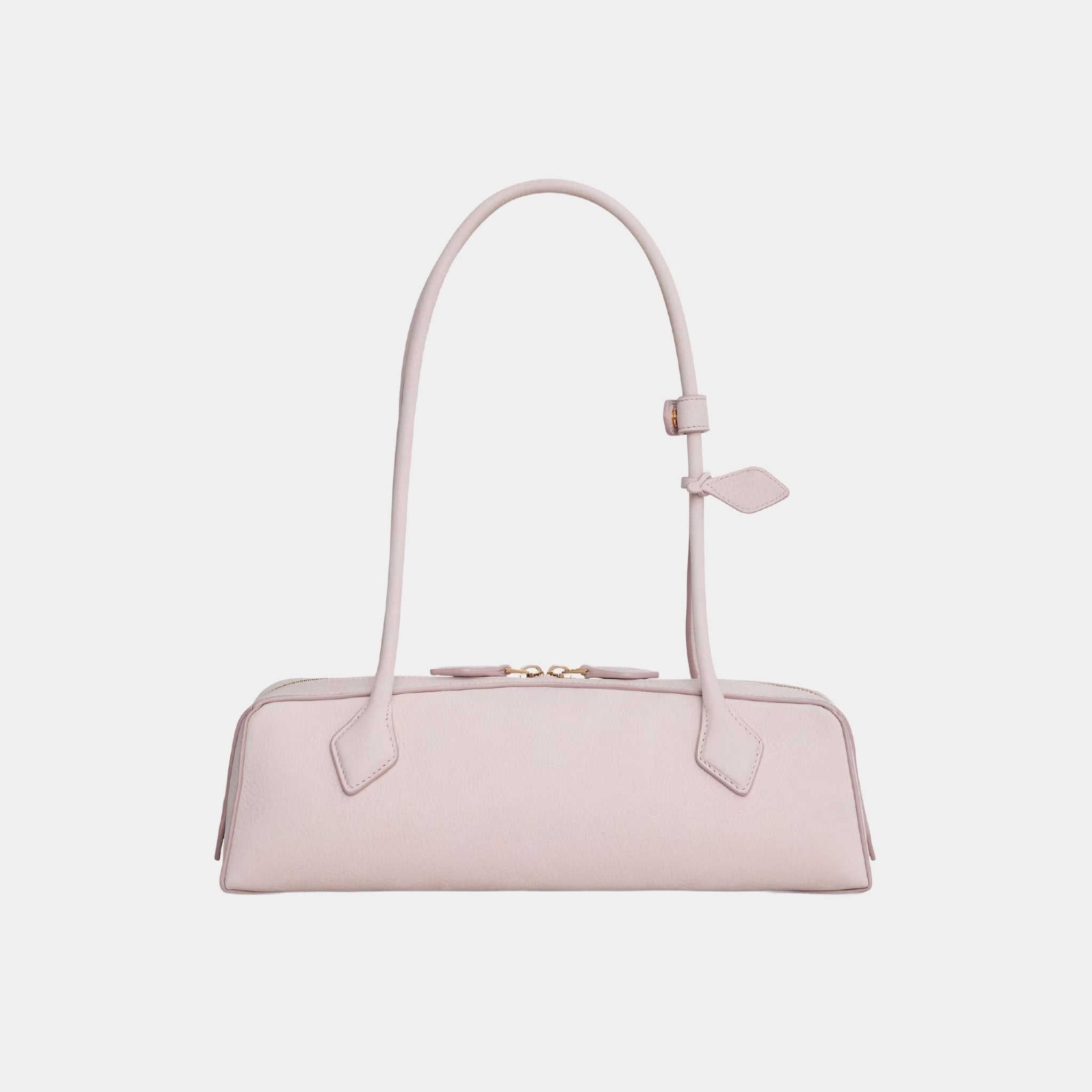 Alaia Le Teckel Medium Bag in Nubuk Calfskin, Beige Powder, Back