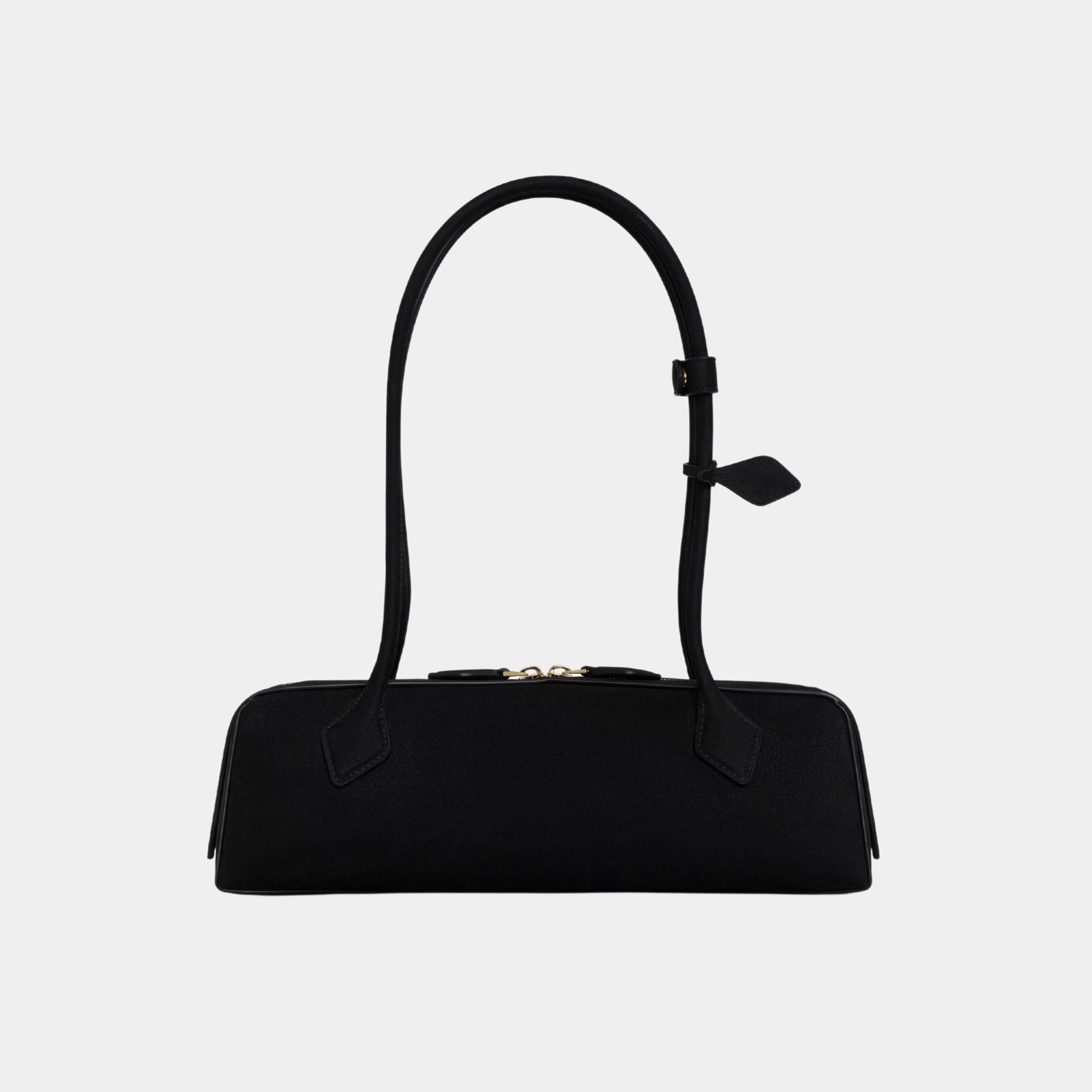 Alaia Le Teckel Medium Bag in Nubuk Calfskin, Black Gold, Back