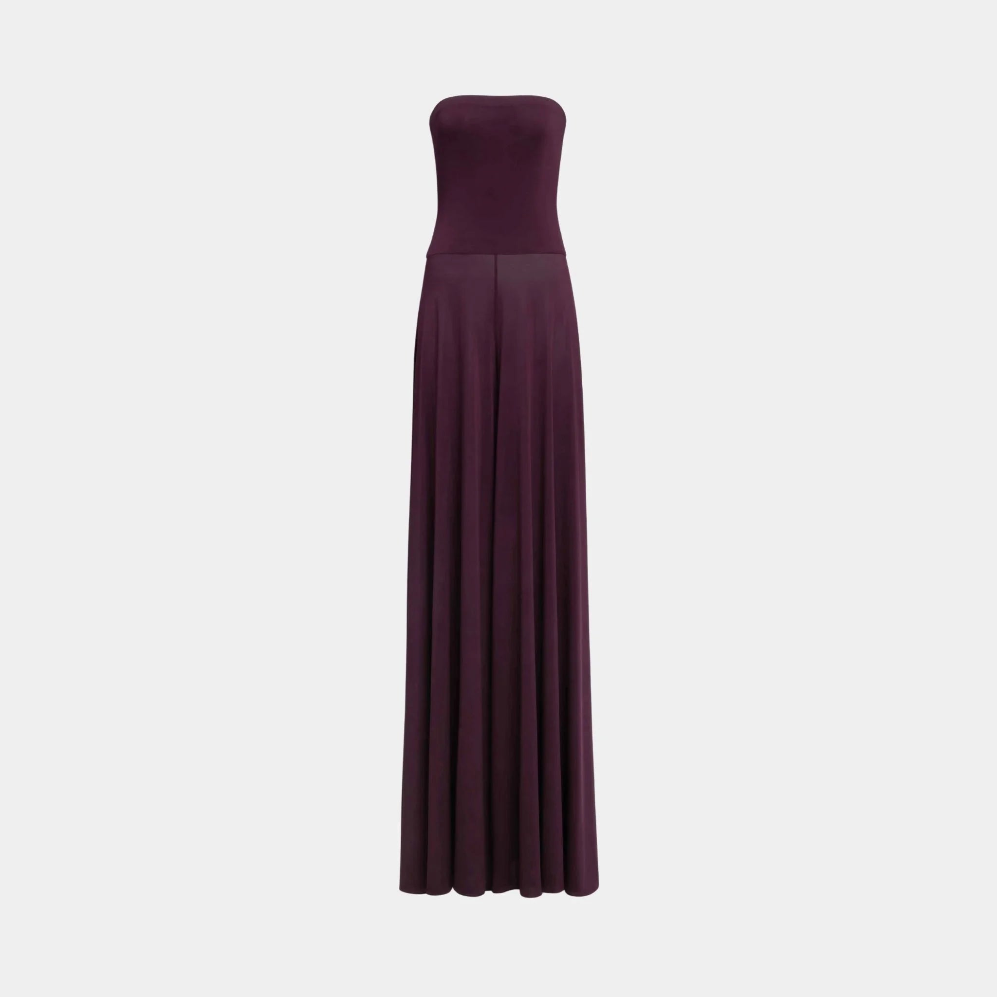 Alaia Soft Jersey Bustier Jumpsuit, Front