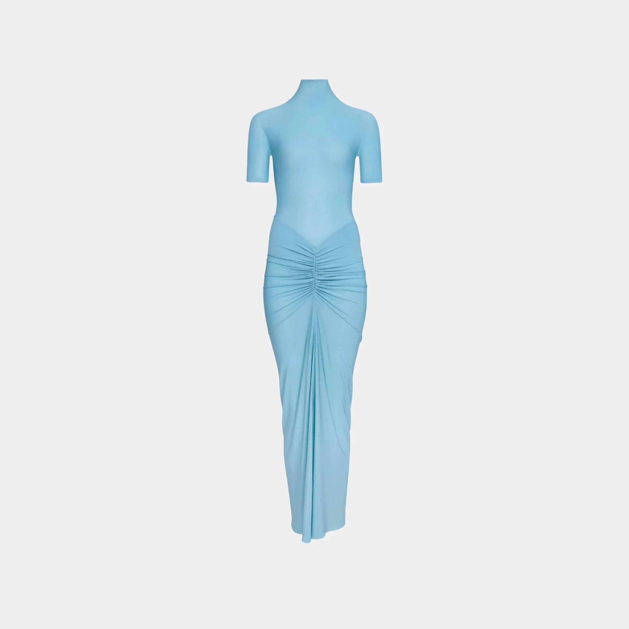 Alaia Soft Jersey Maxi Dress, Grey