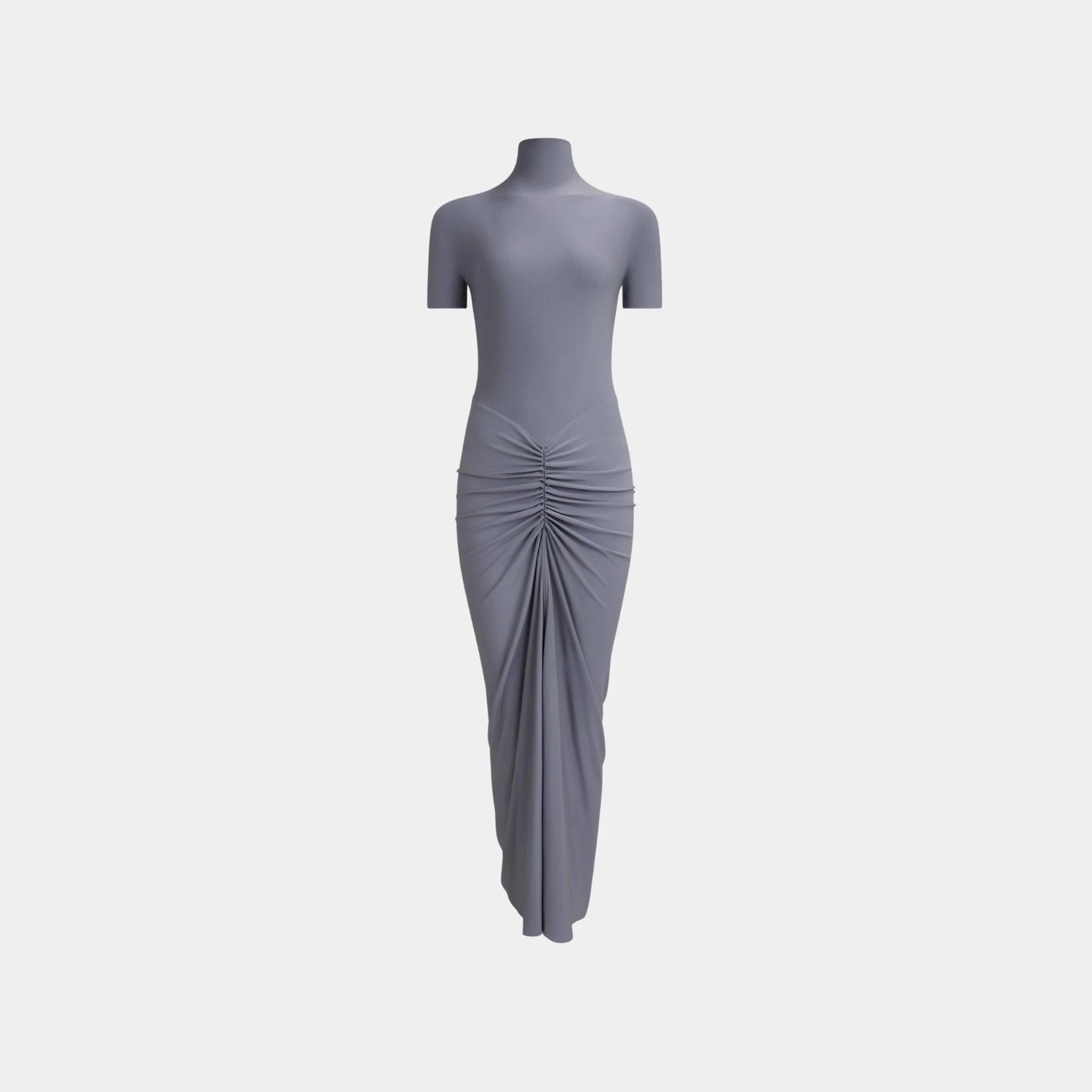 Alaia Soft Jersey Maxi Dress, Grey