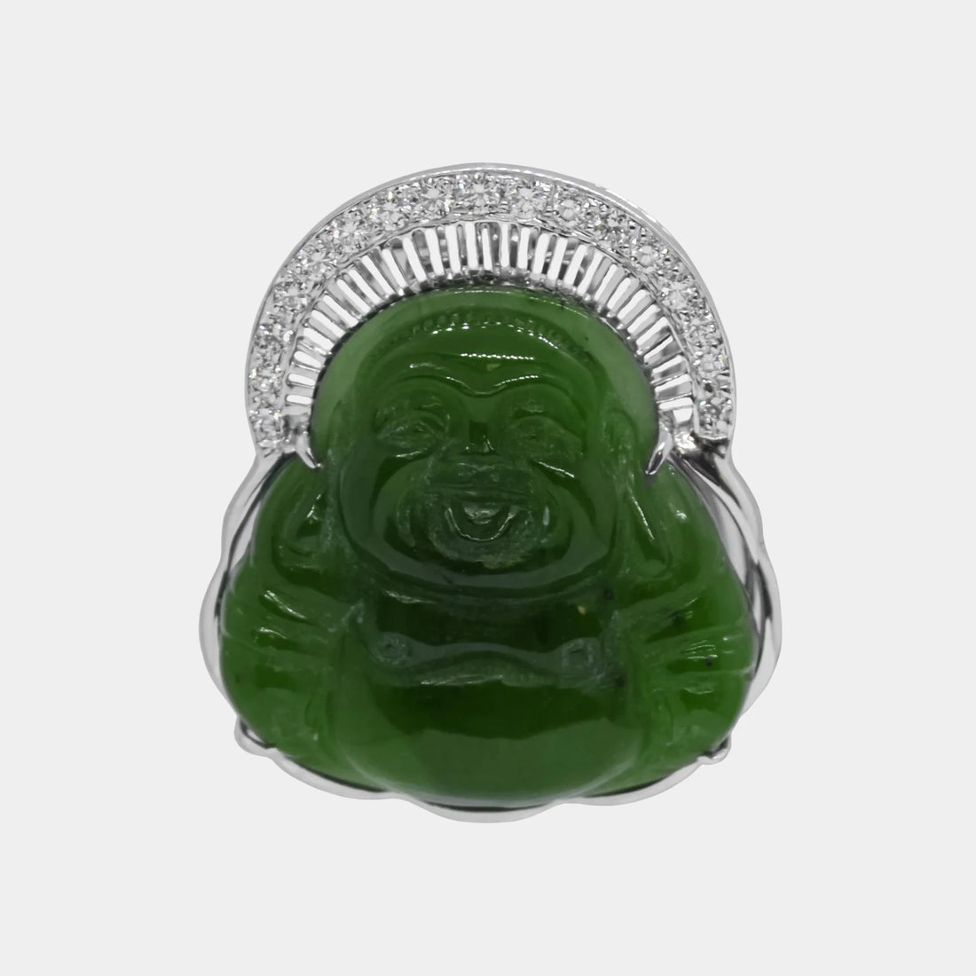Ashna Mehta Buddha Customized Bag Bijoux, Jade, Diamond, Front