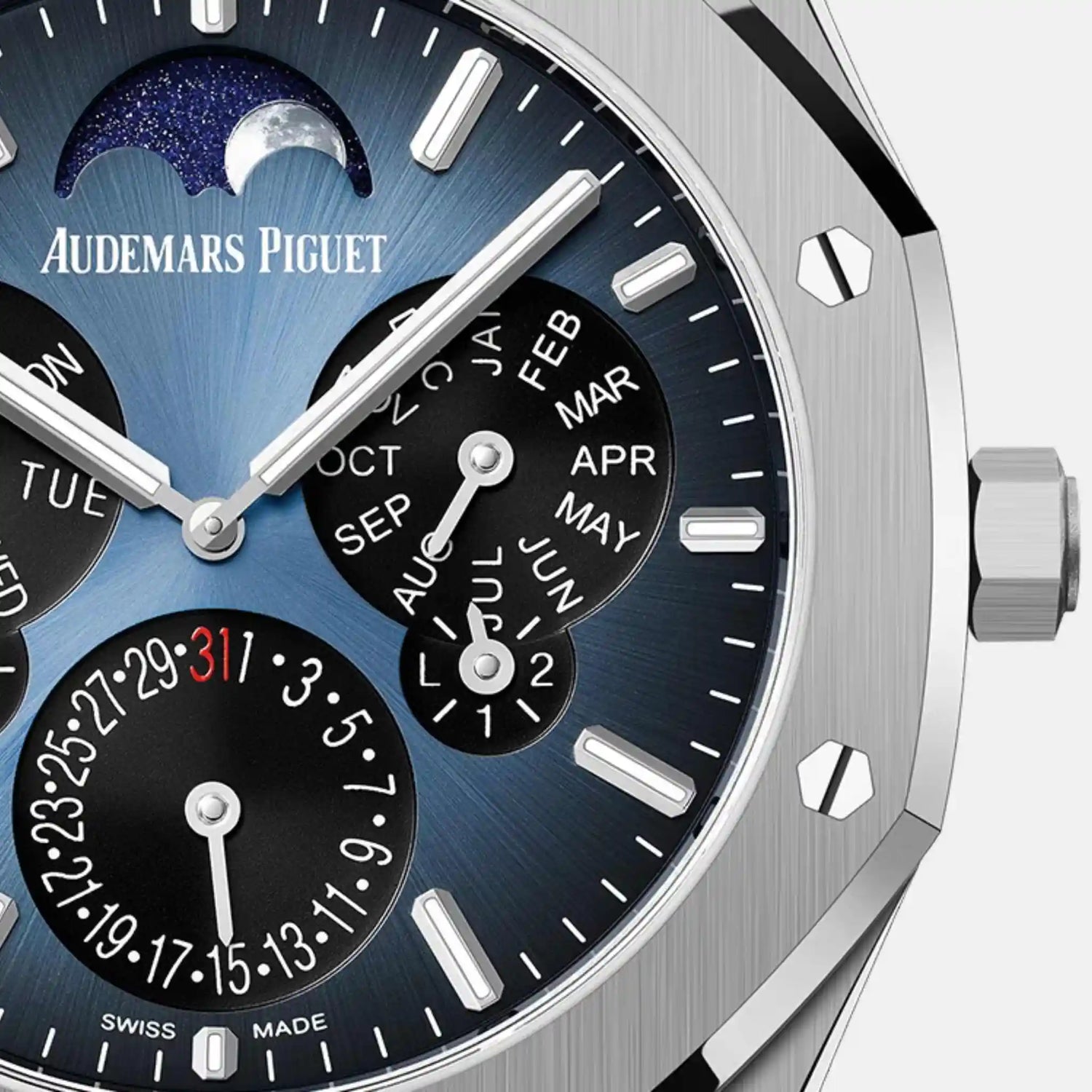 Audemars Piguet Royal Oak Perpetual Calendar Ultra-Thin Limited edition Ref. 26586TI.OO.1240TI.01, Close View