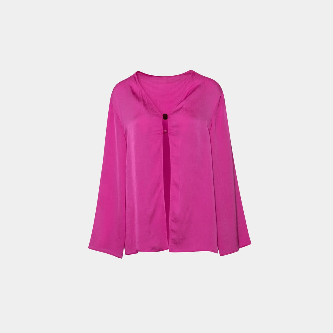 Baobab Coralina Blouse in Silk, Fuchsia, Front