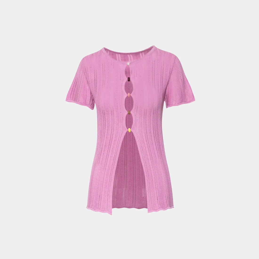 Baobab Corsica T-shirt, Cuarzo Rosado, Model, Front
