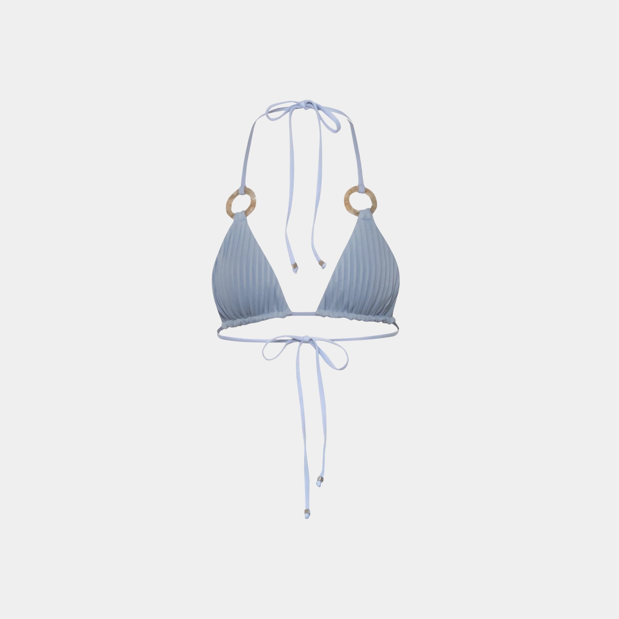 Baobab Kaia Bikini Top, Grey Blue, Back