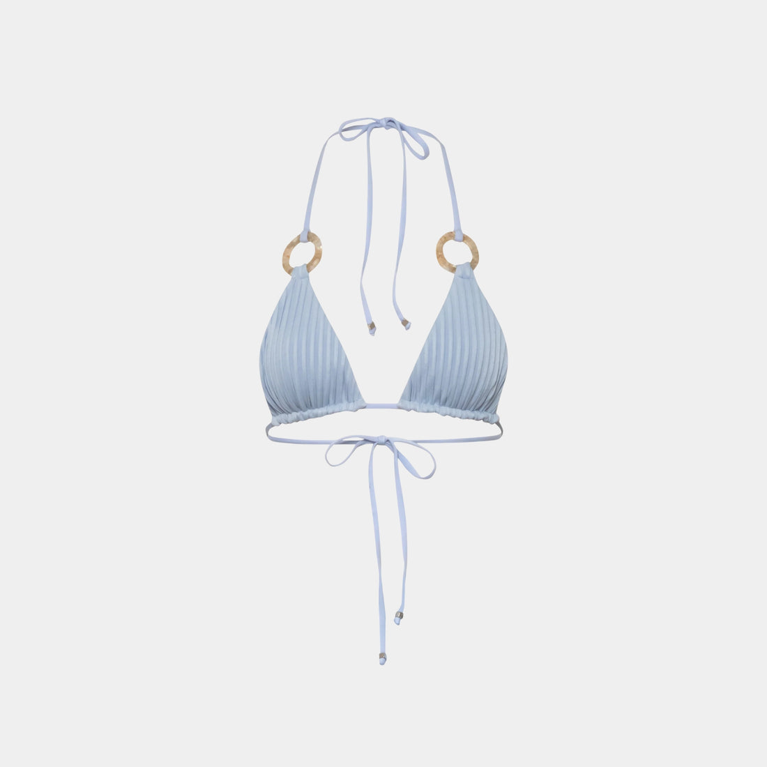 Baobab Kaia Bikini Top, Grey Blue, Front