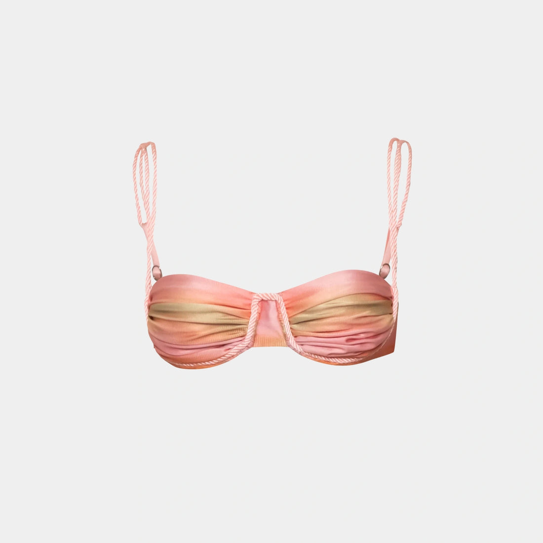 Baobab Lula Bikini Top, Coral Reef, Front