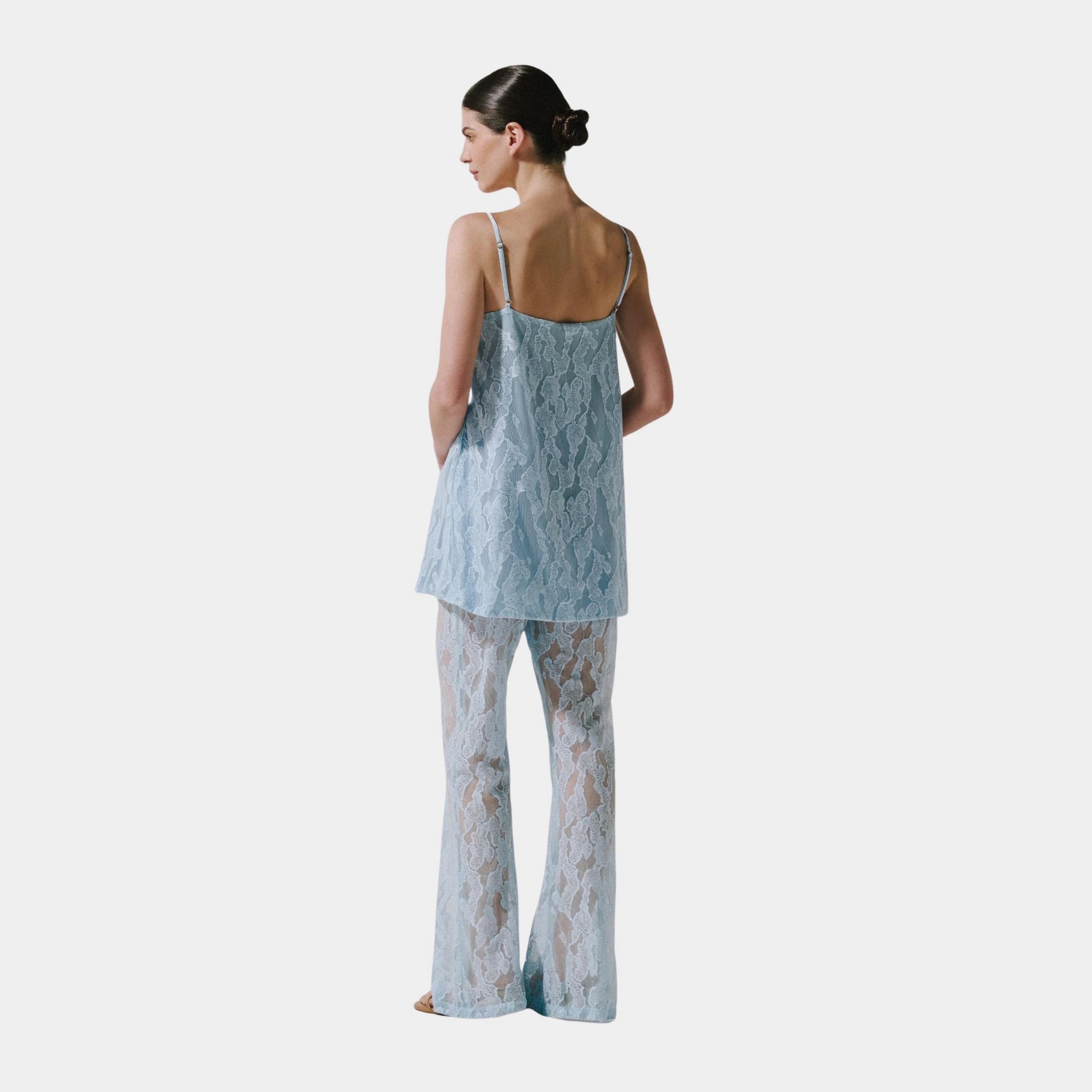 Boabab Porto Pants baby Blue Model, Back
