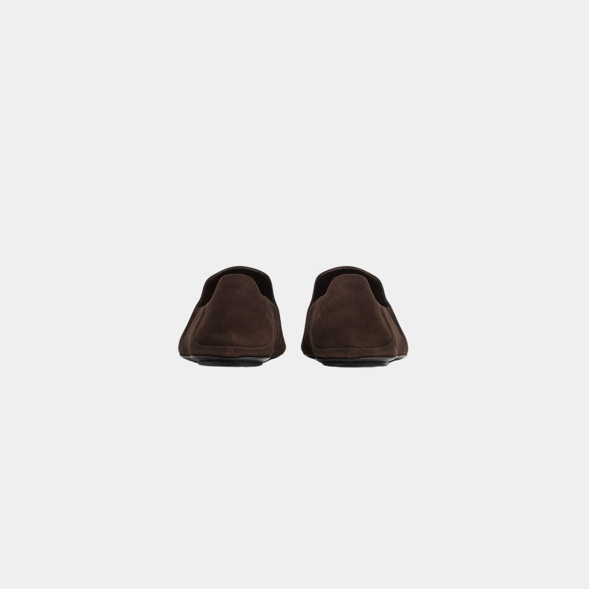 Bottega Veneta Adamo Supple Slipper Suede Foldable Backstay, Fondant, Back