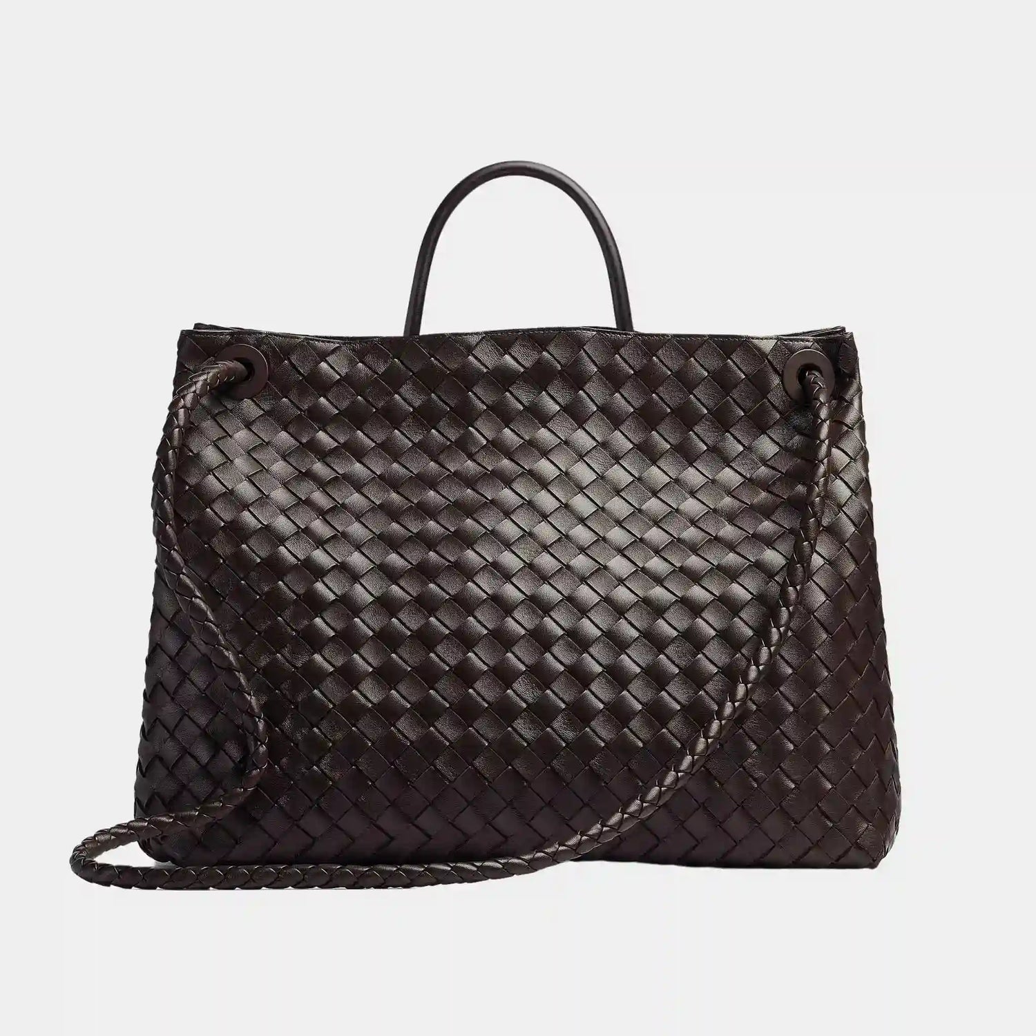 Bottega Veneta Andiamo Grand Format Handbag, Fondant, Back View