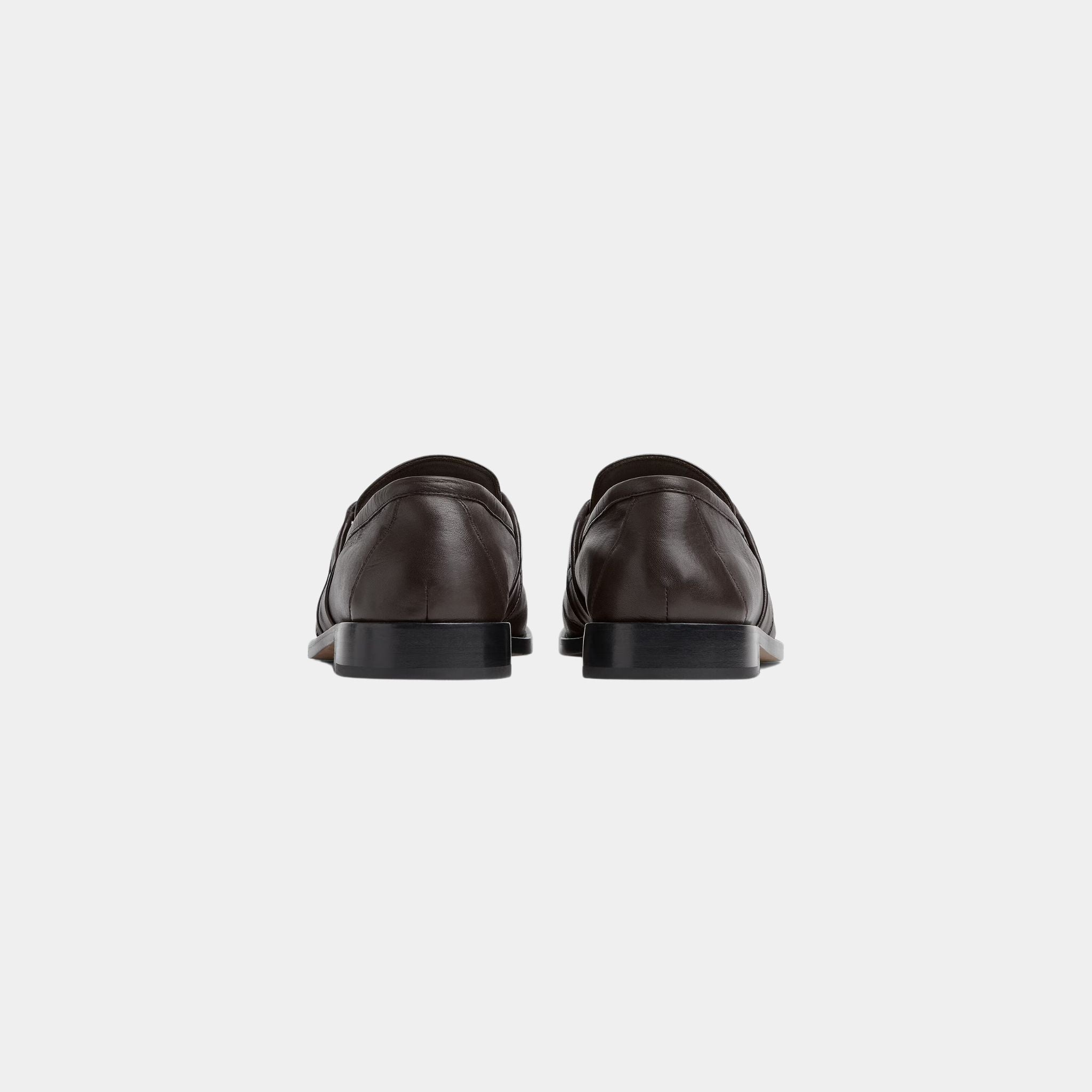 Bottega Veneta Astaire Loafer Calfskin Signature Knot Detail Men, Fondant, Back
