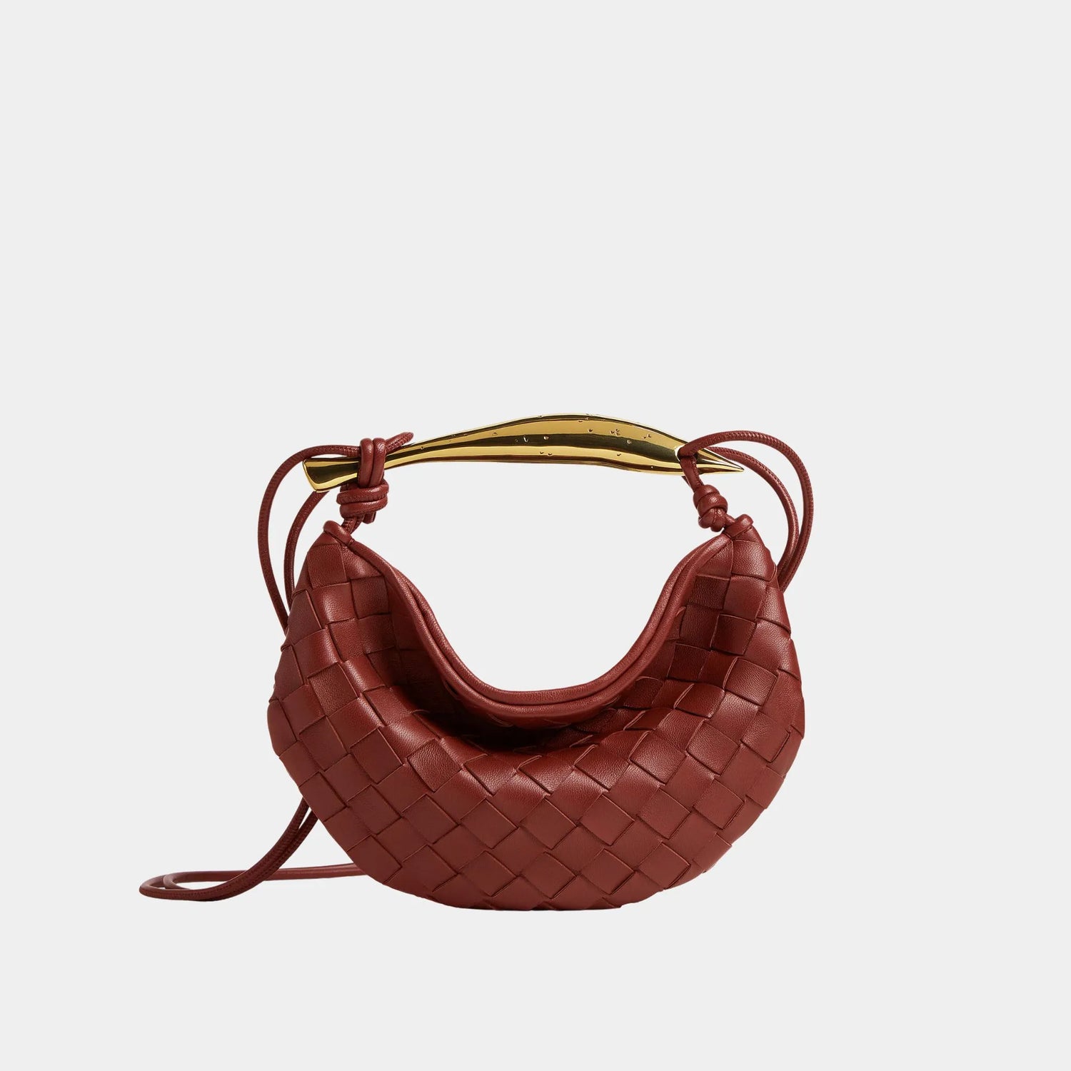 Bottega Veneta Baby Sardine Intrecciato Leather, Sapele