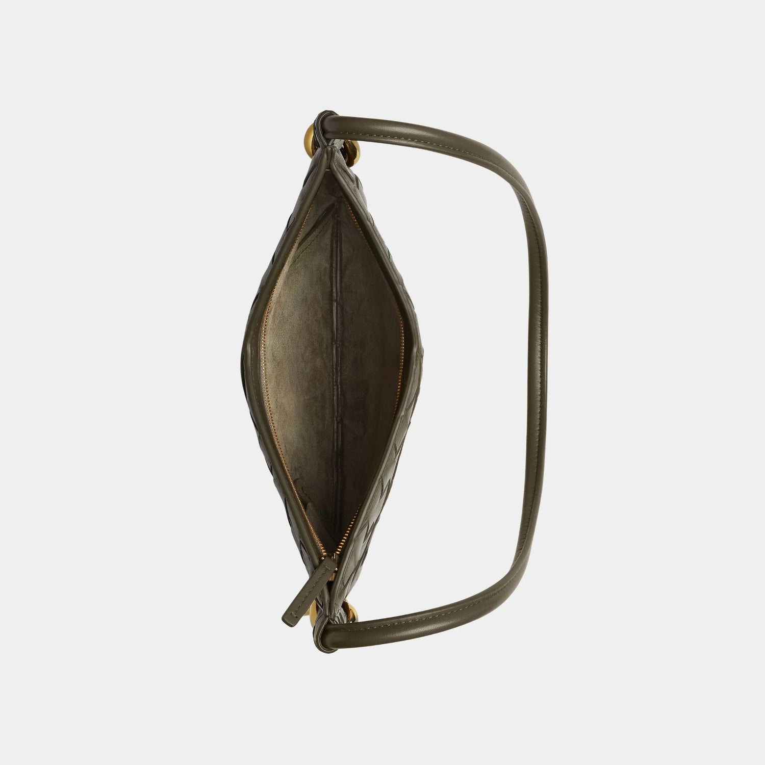 Bottega Veneta Baby Solstice Intrecciato Leather Bag, Cypress, Top