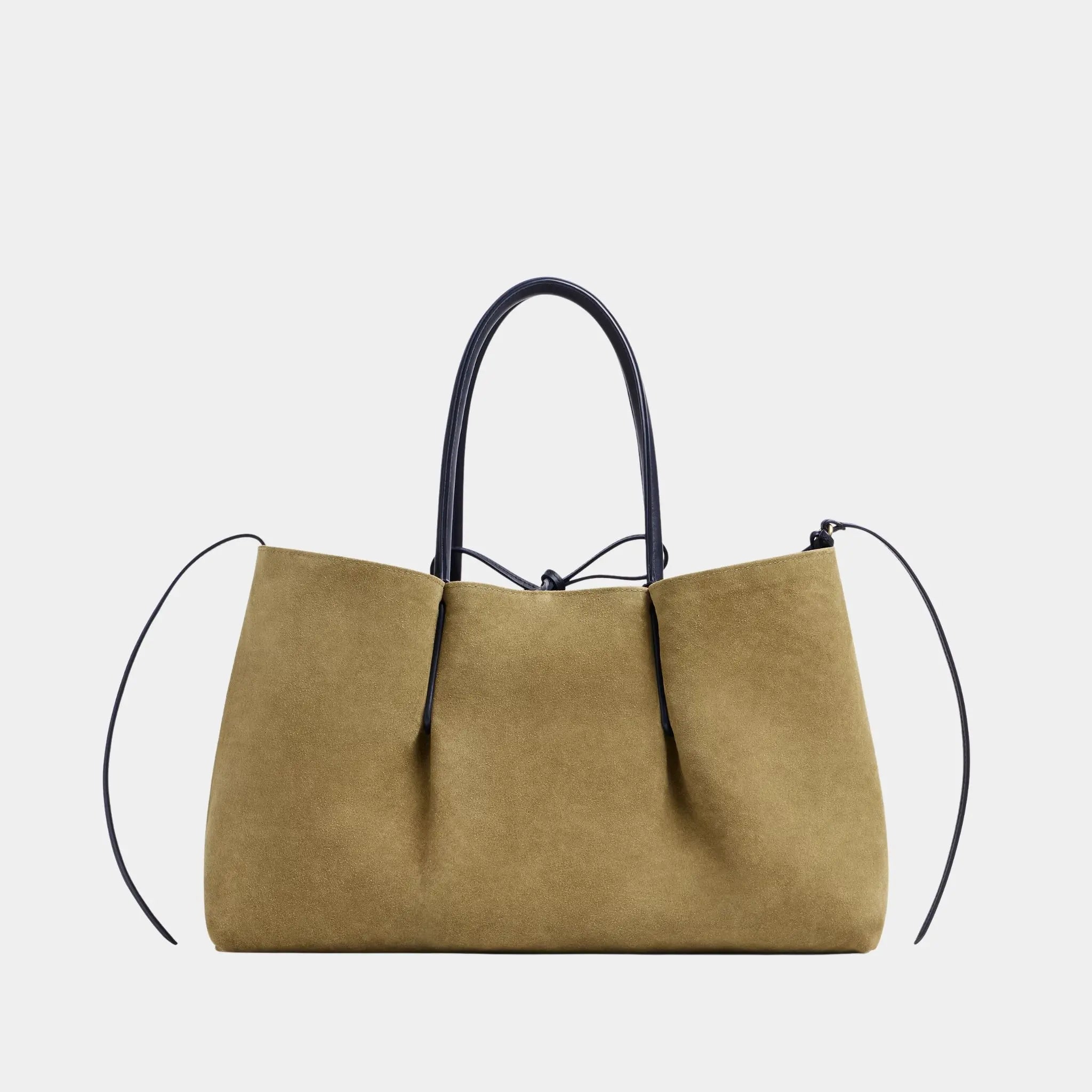 Bottega Veneta Large Pinacoteca Tote Bag, Nocturnal, Mud, Back