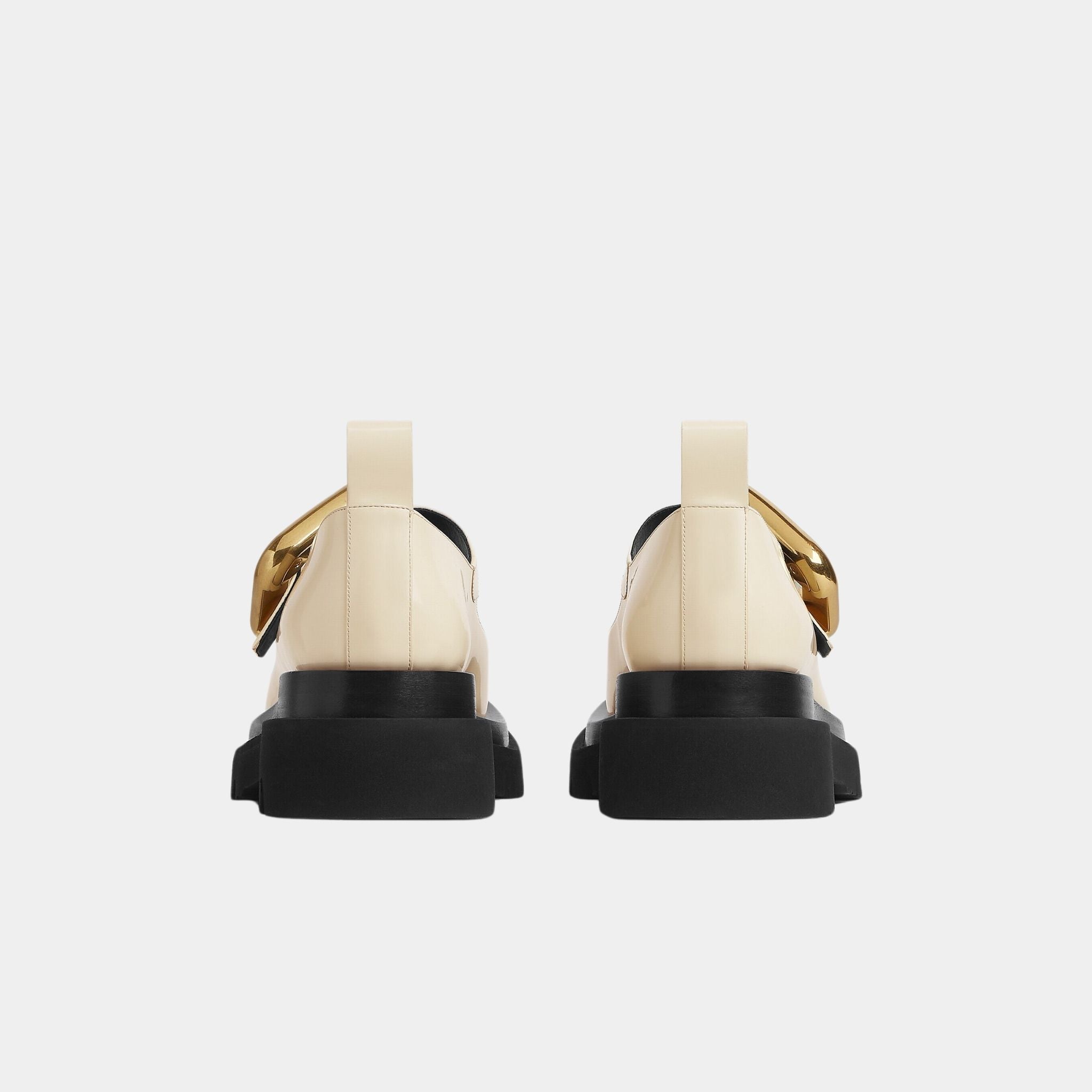 Bottega Veneta Lug Brushed Leather Mary-Jane, Back