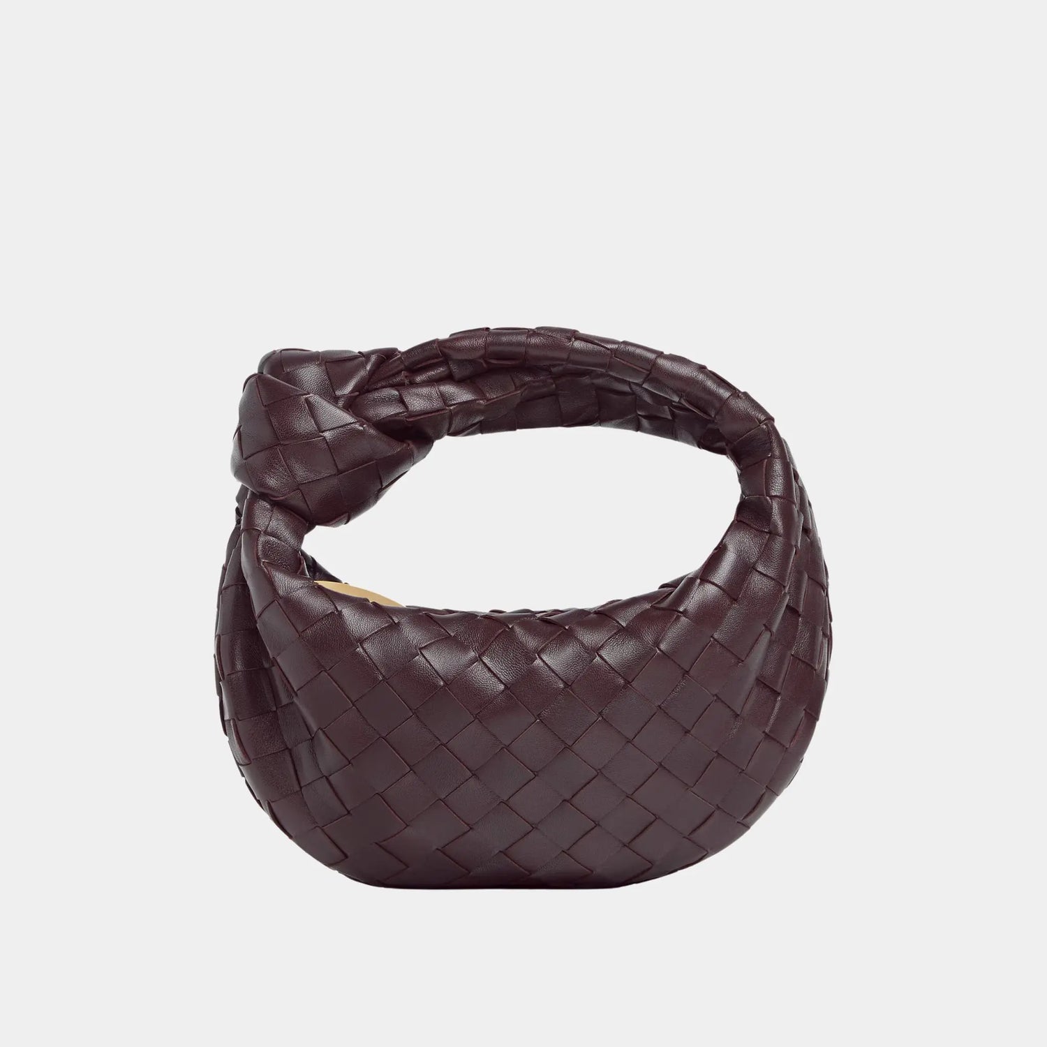 Bottega Veneta Mini Jodie Handbag, Dark Barolo, Front