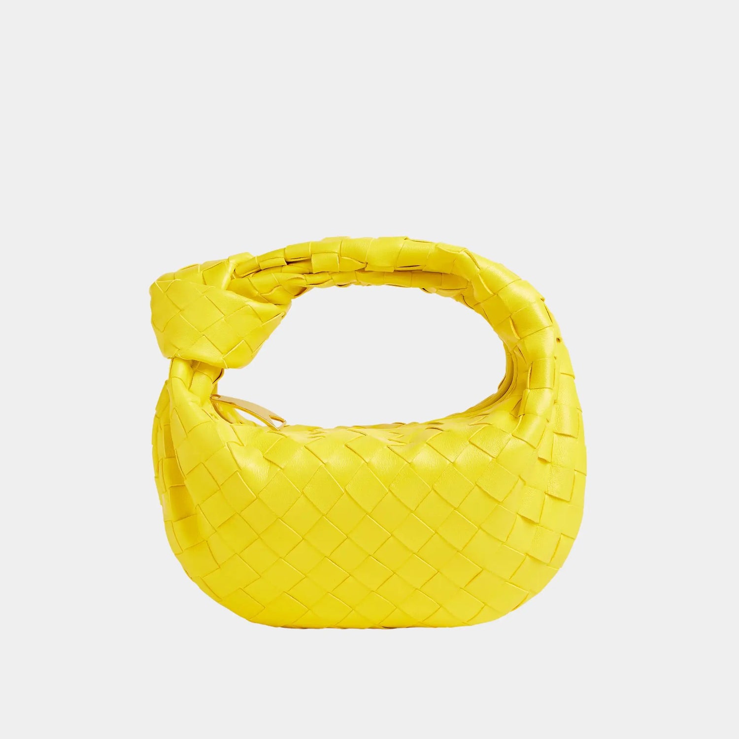 Bottega Veneta Mini Jodie Handbag, Sulfur, Front