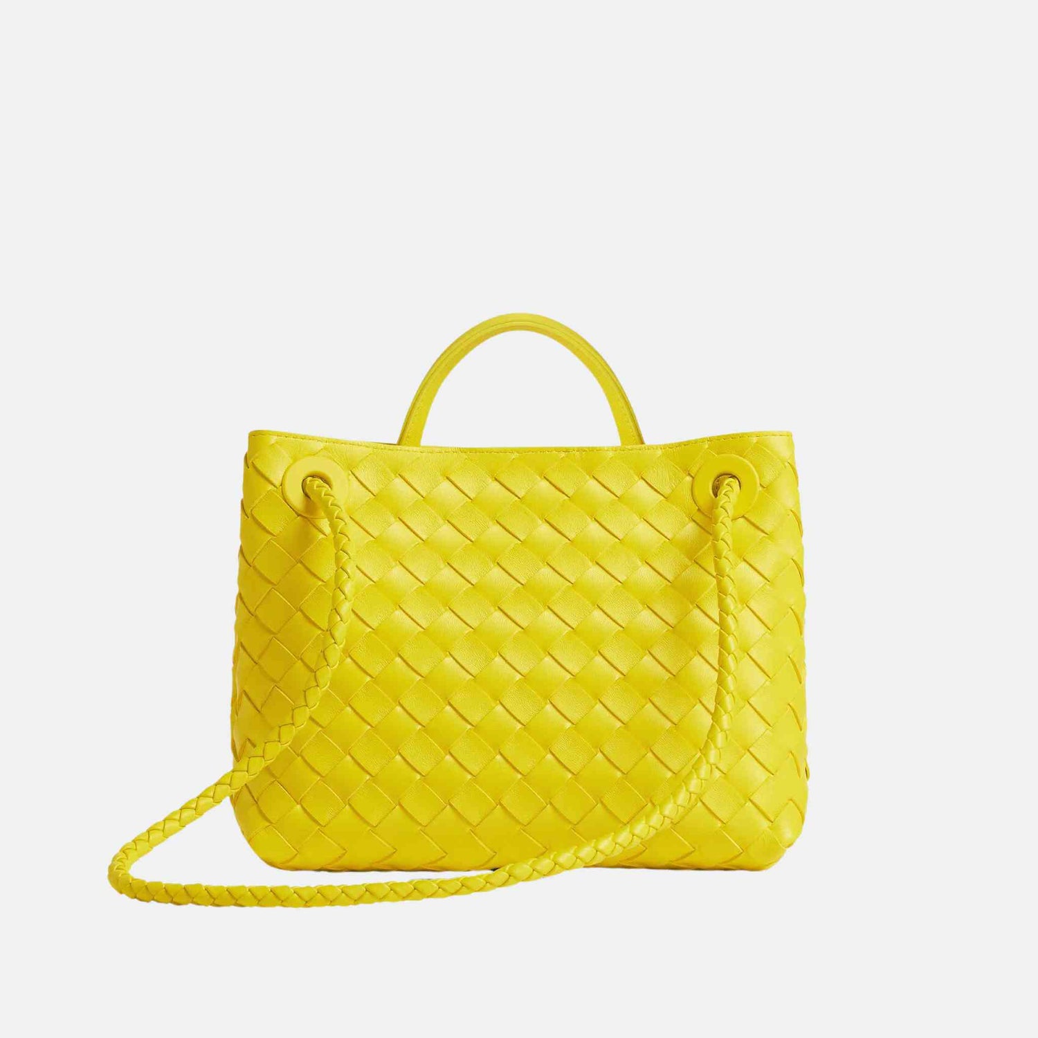 Bottega Veneta Small Andiamo, Sulfur, Back