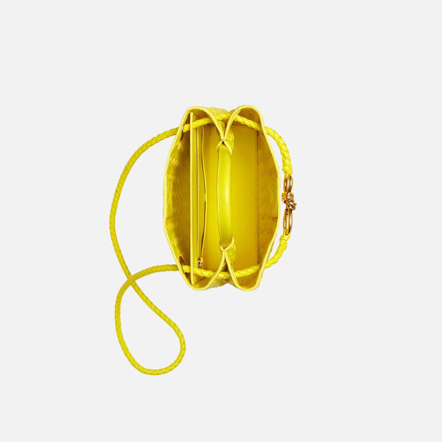 Bottega Veneta Small Andiamo, Sulfur, Top
