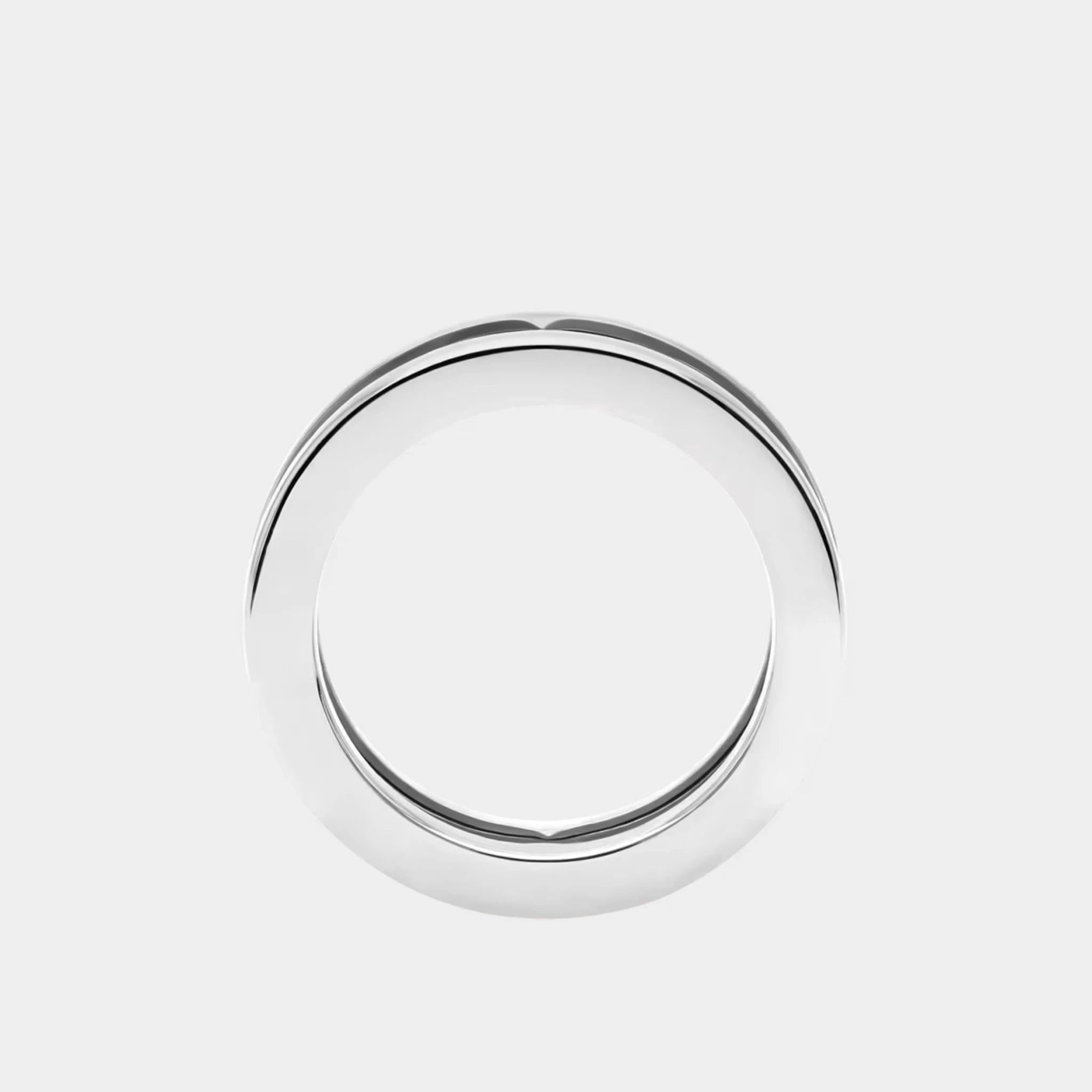 B.zero1 gold One-Band Ring With Openwork Logo Spiral