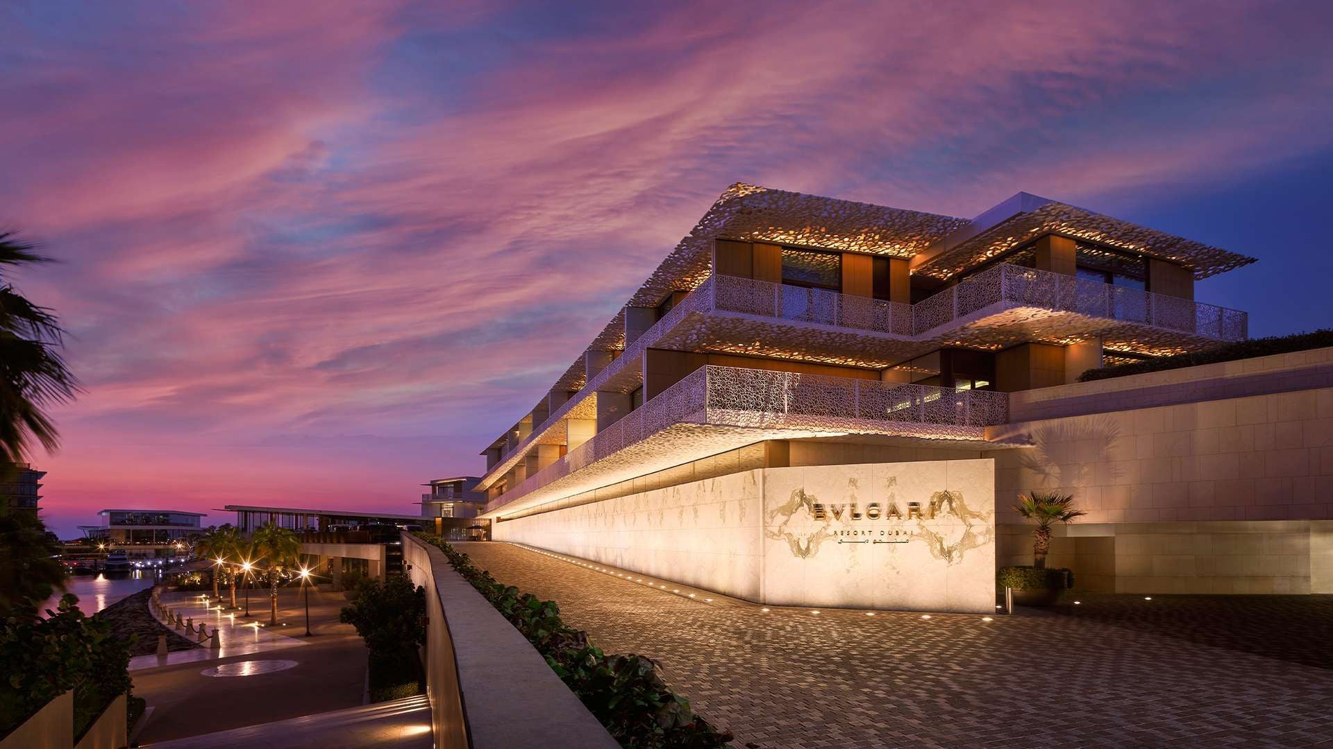 Bvlgari Resorts Dubai, Evening, Front