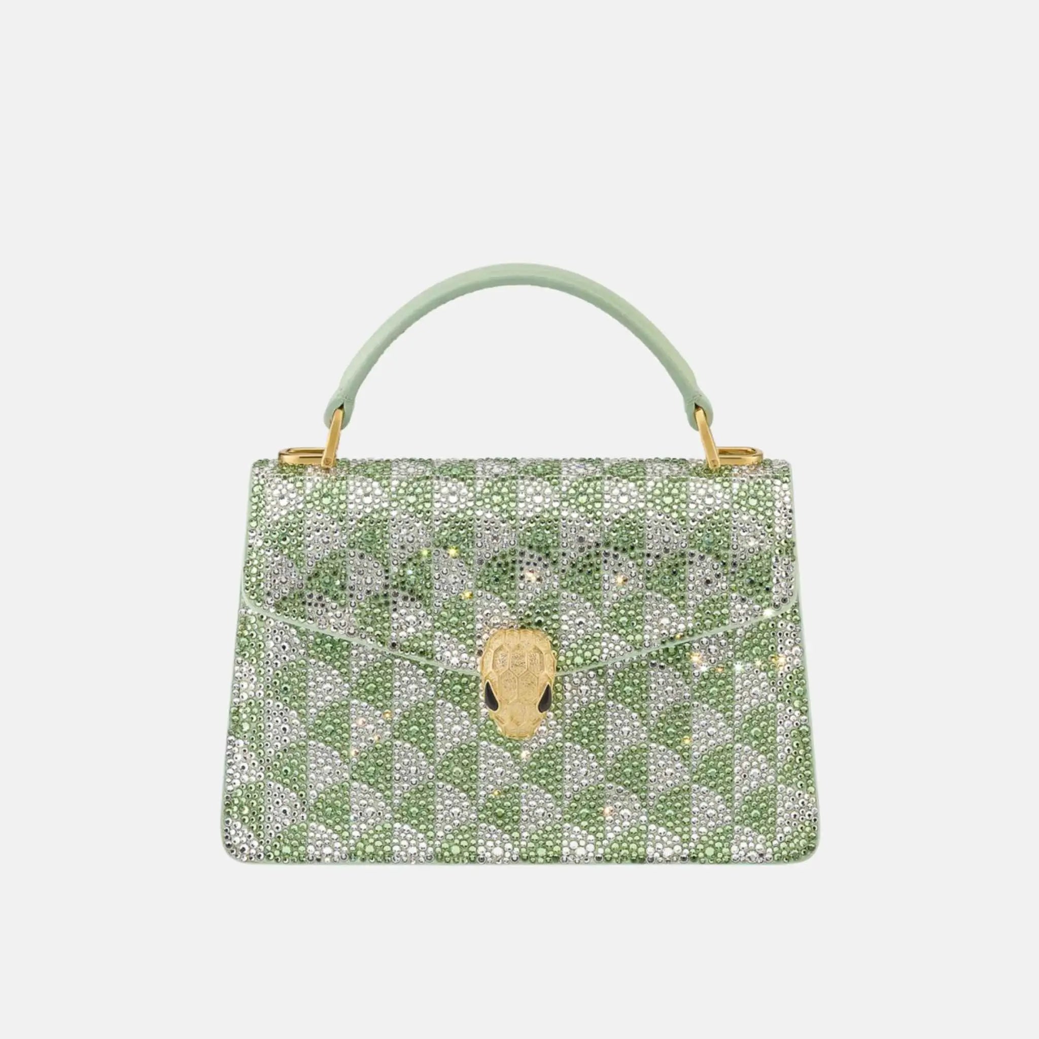 Bvlgari Serpenti Forever Mini Top Handle Bag, Front