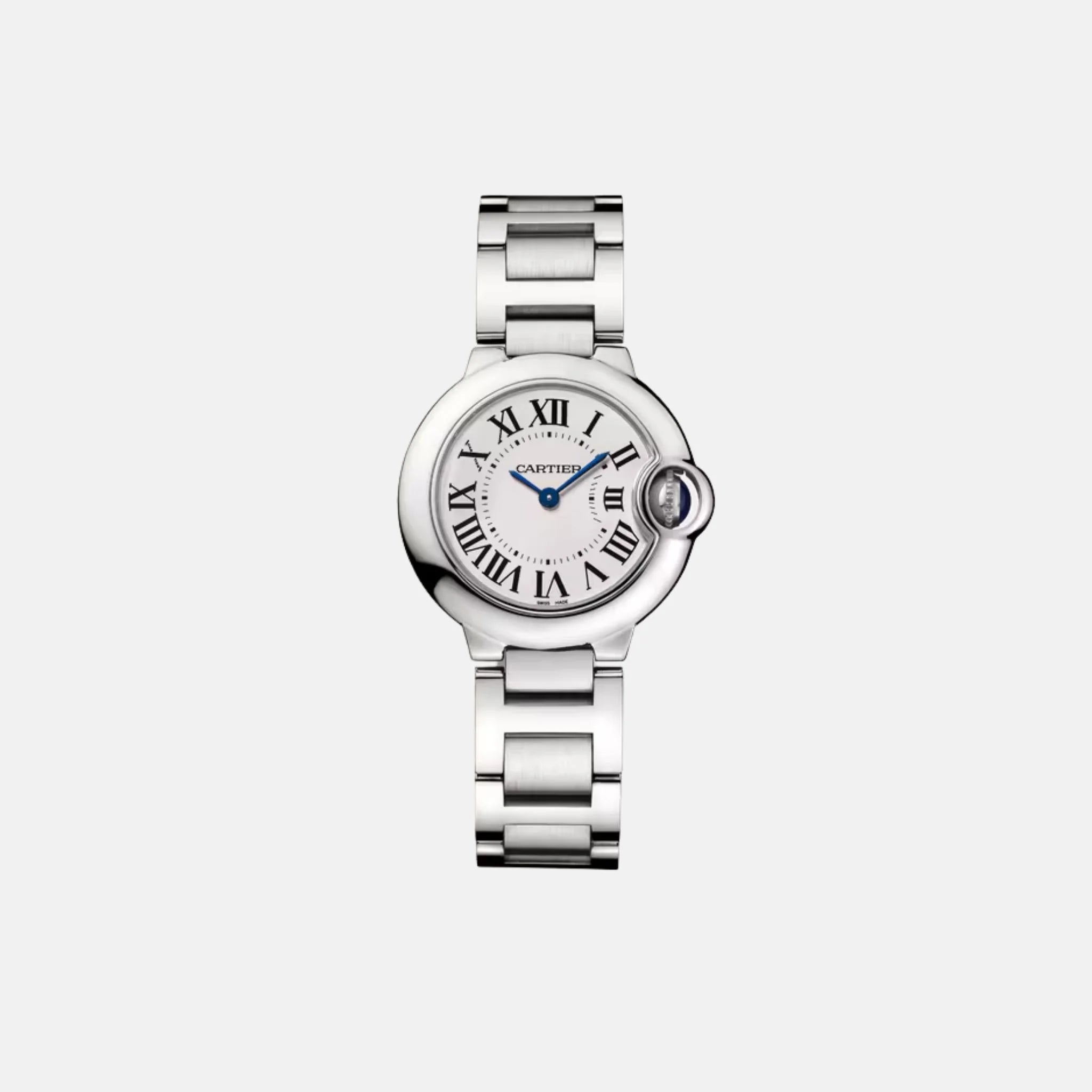 Cartier Ballon Bleu 28mm Steel Quartz W69010Z4, Front