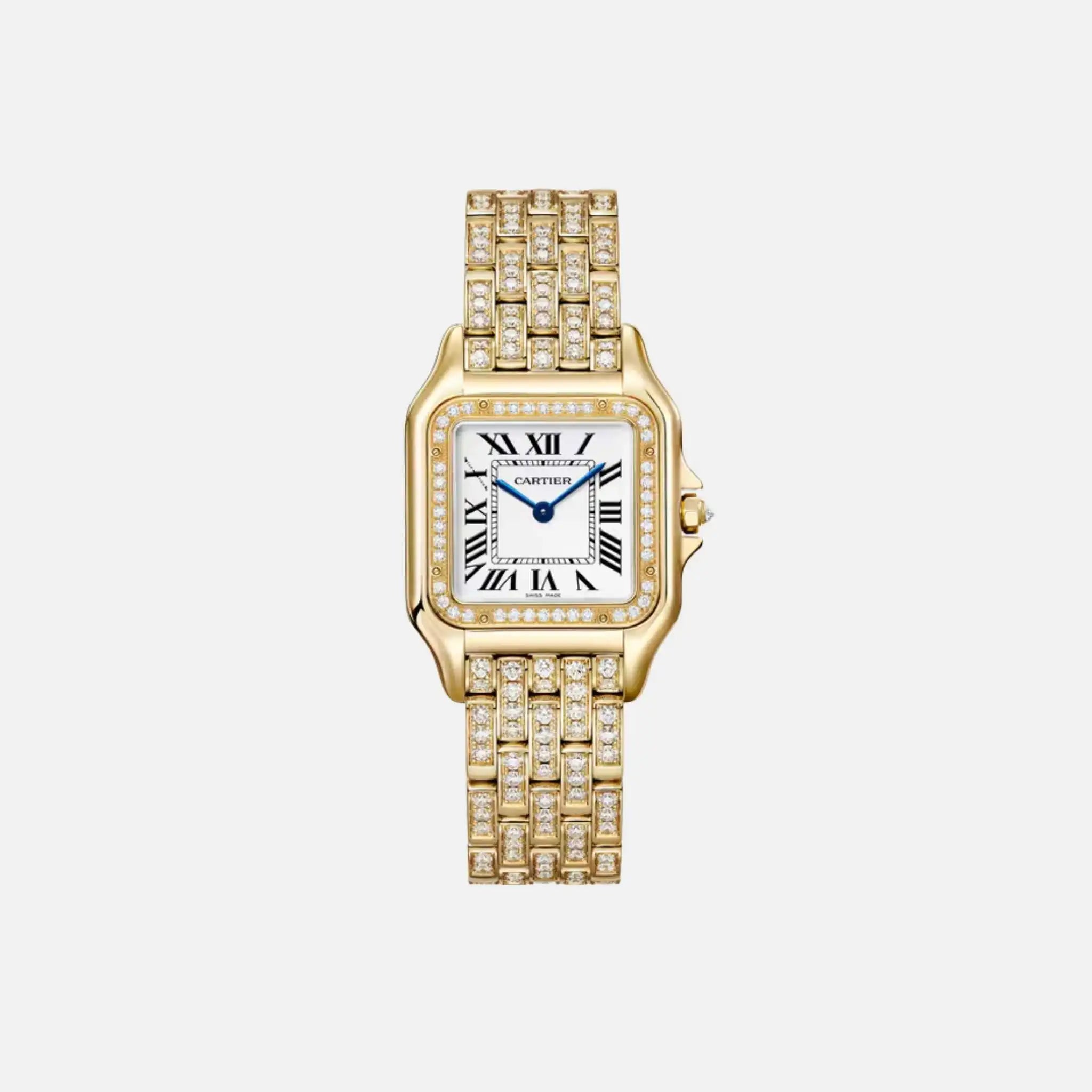Cartier Panthere Medium Model Yellow Gold Diamond Set WJPN0060, Front
