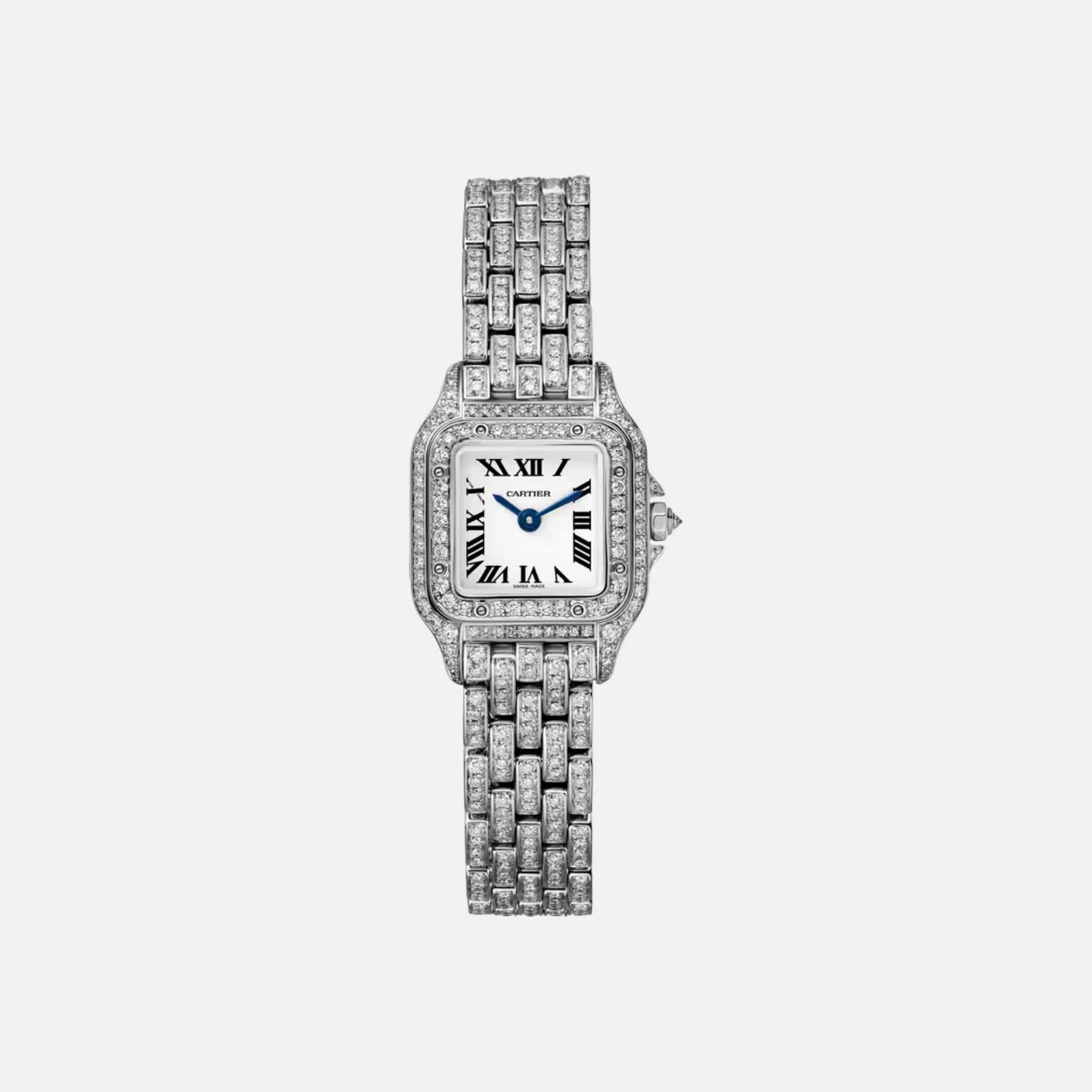 Cartier Panthere Mini Model in Rhodium White Gold in Diamond HPI01719