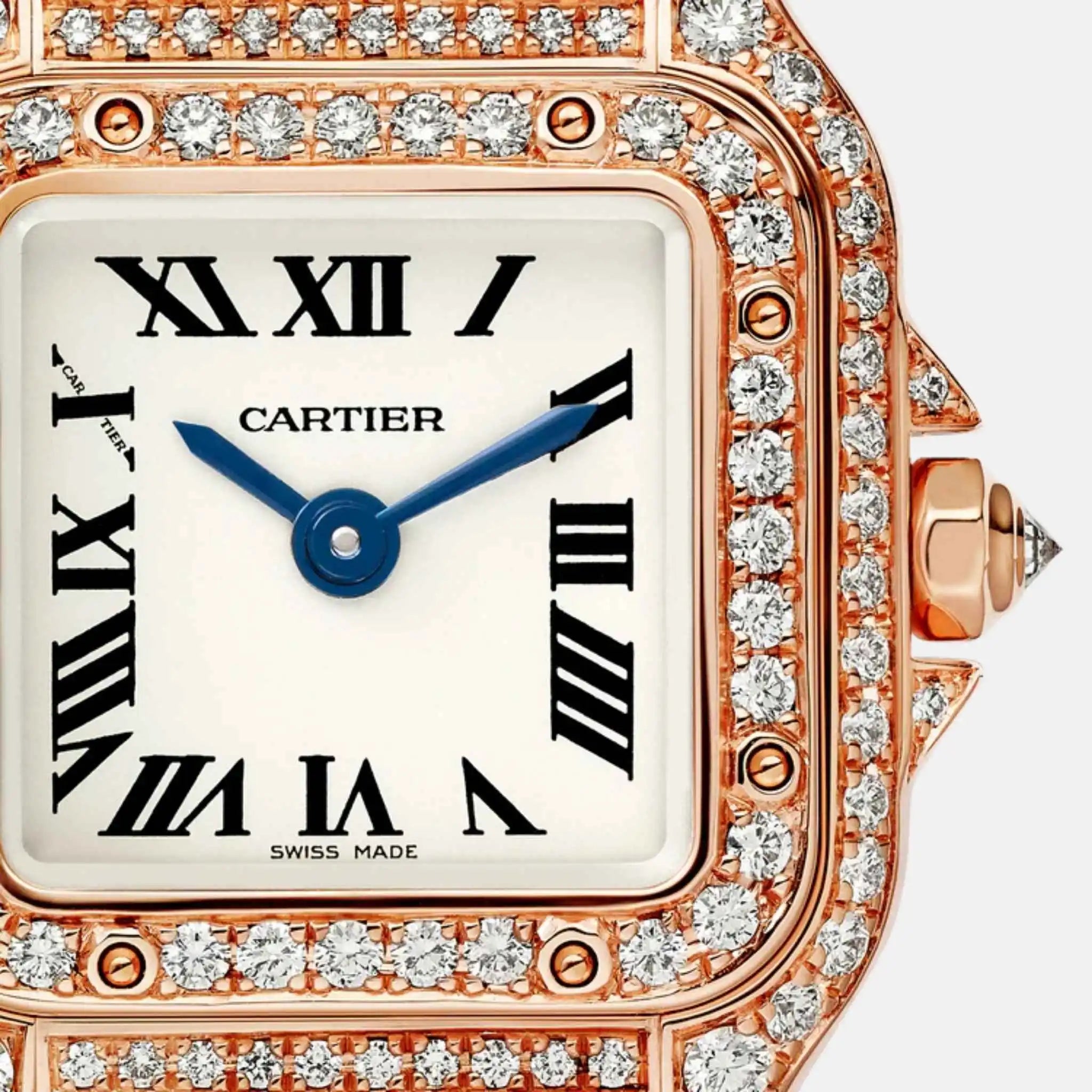 Cartier Panthere Mini Model Rose Gold Diamond Set WJPN0020, Close