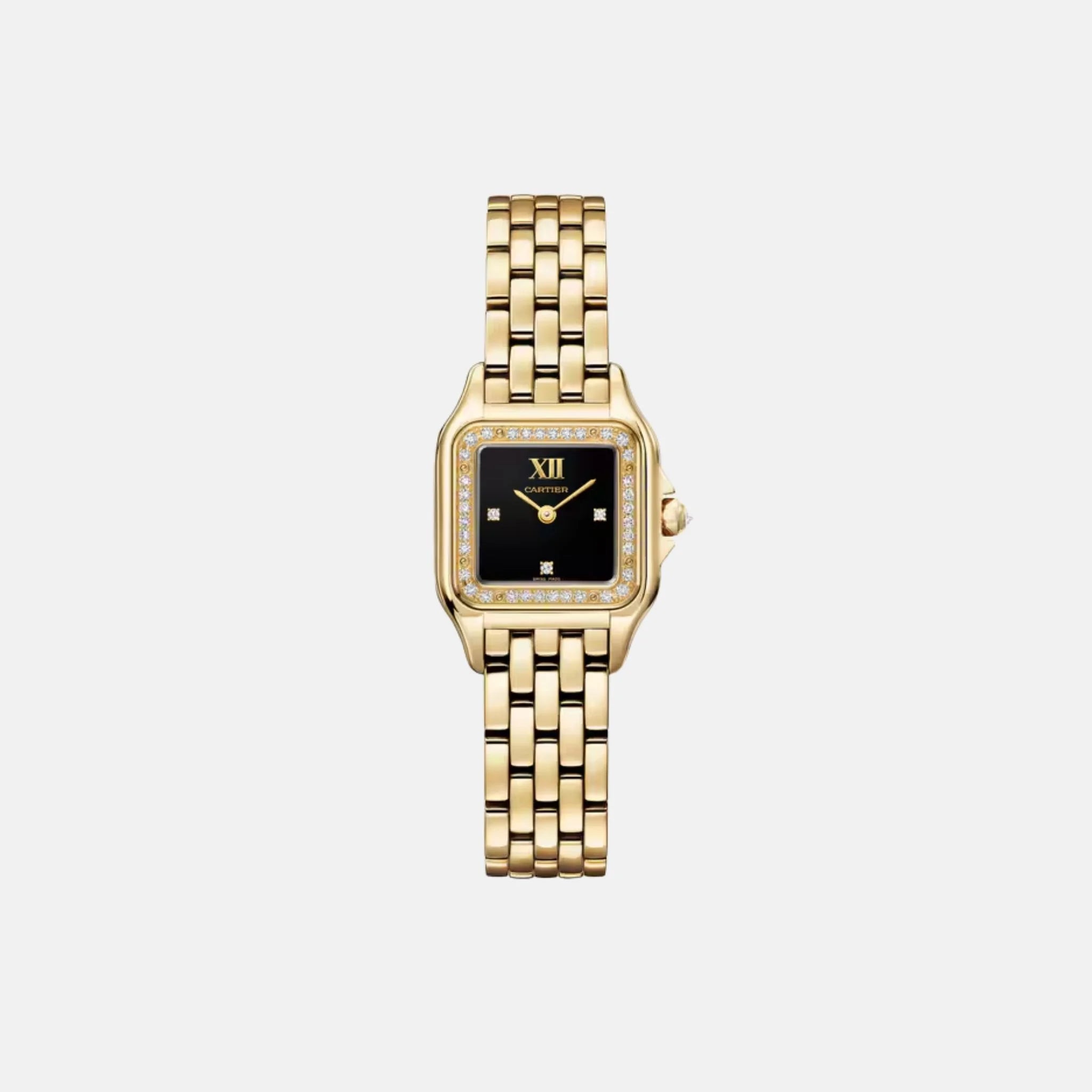 Cartier Panthere Small Model Yellow Gold Diamond Set WJPN0053, Front