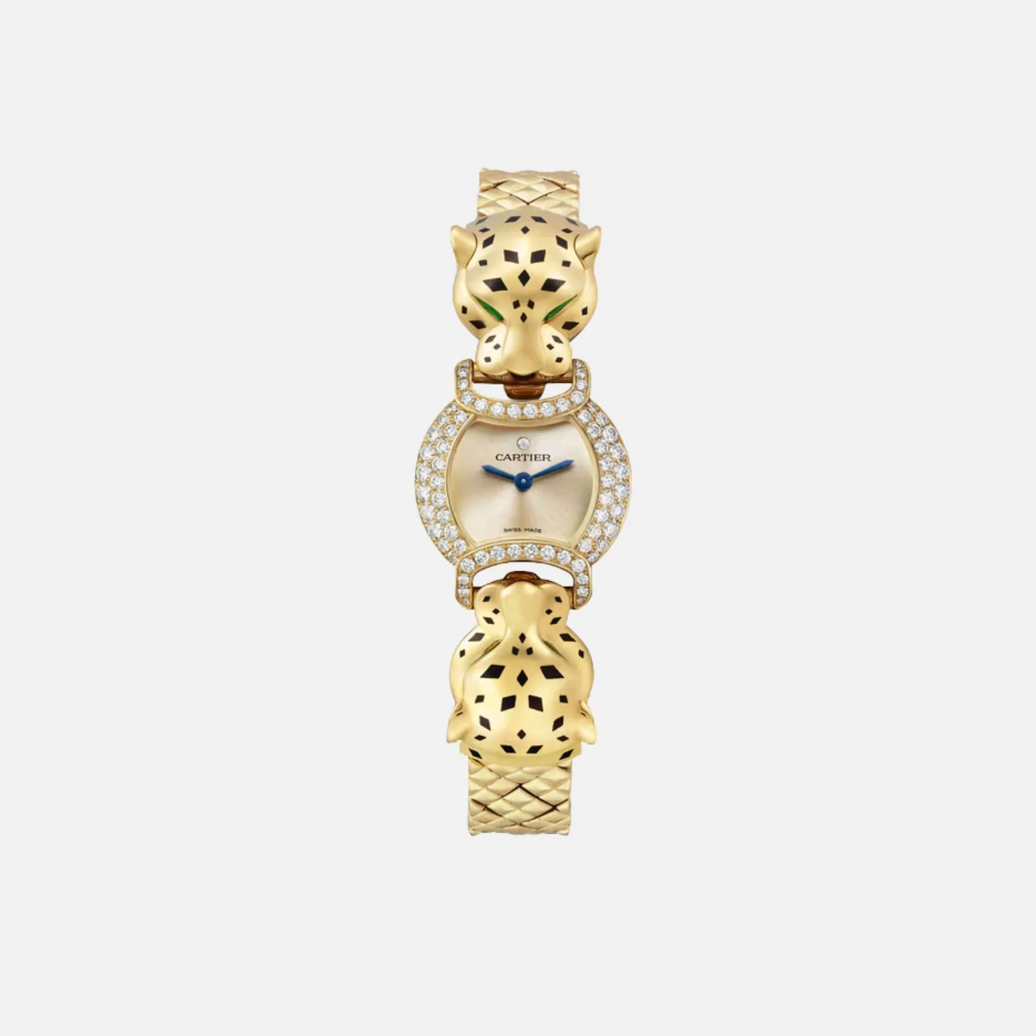 Cartier Panthere Yellow Gold Diamond Double Panther Heads HPI01441, Front