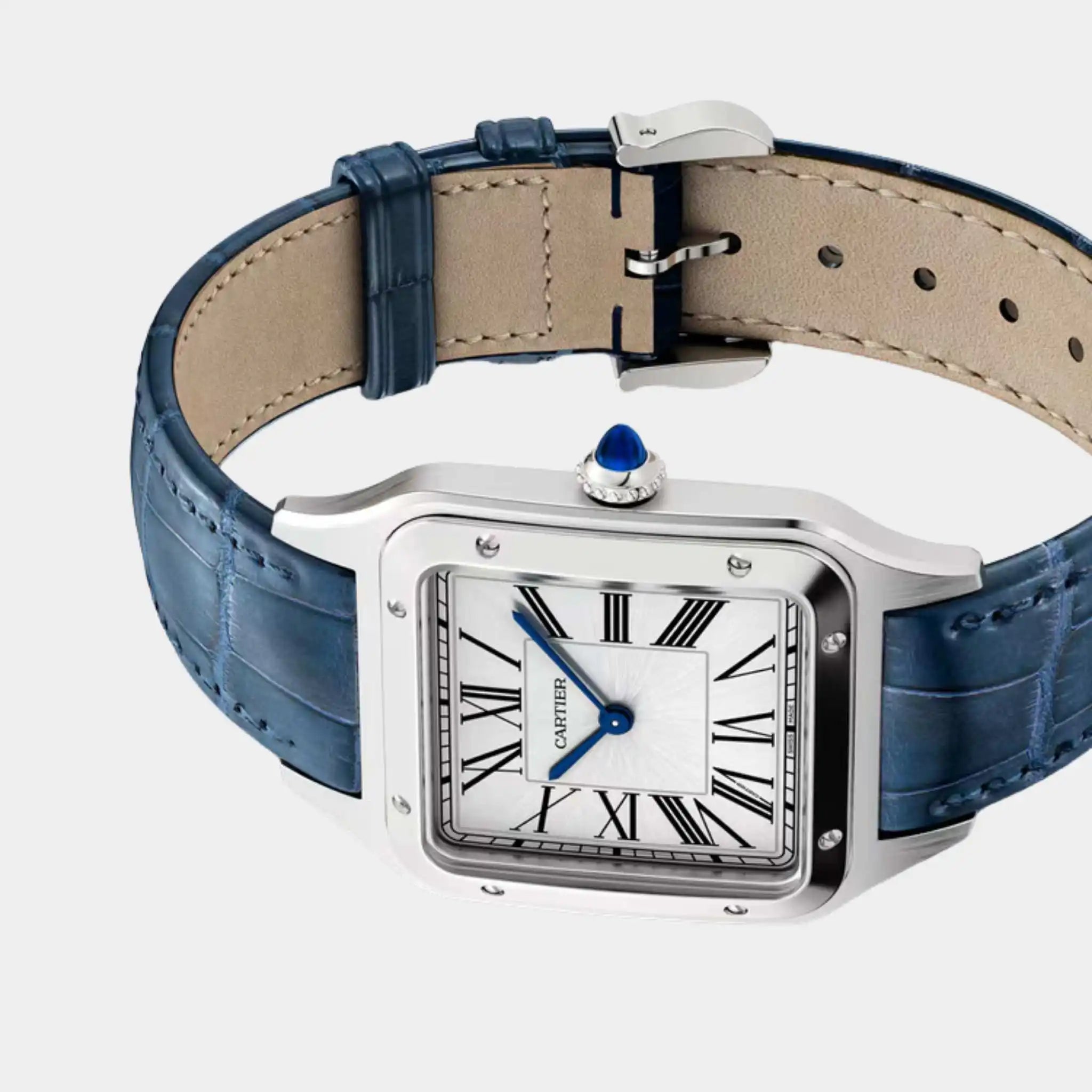Cartier Santos-Dumont 38Mm X 27.5Mm Stainless Steel Men&