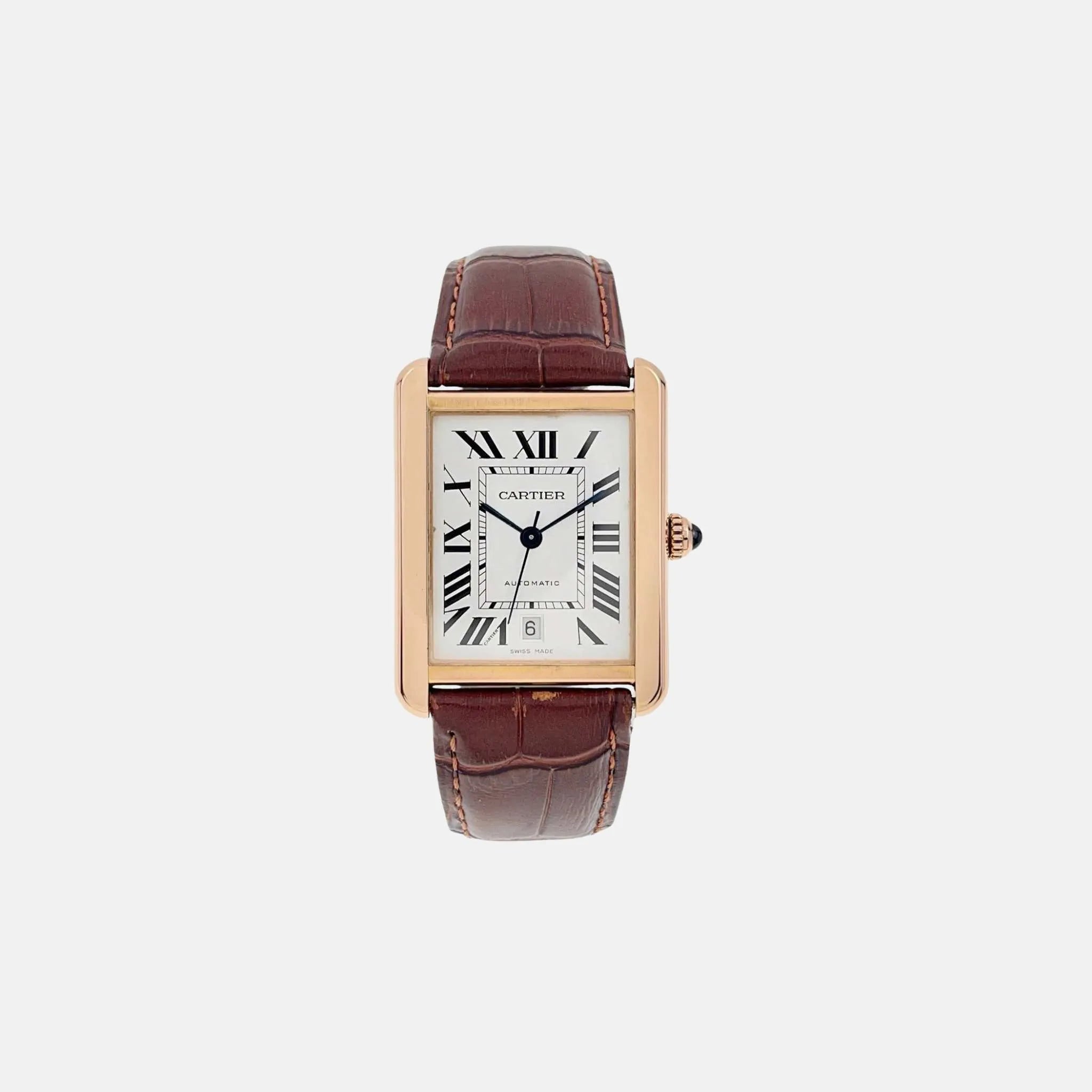 Cartier Tank Solo XL Model 31X40.8 mm Rose Gold W5200026,Front